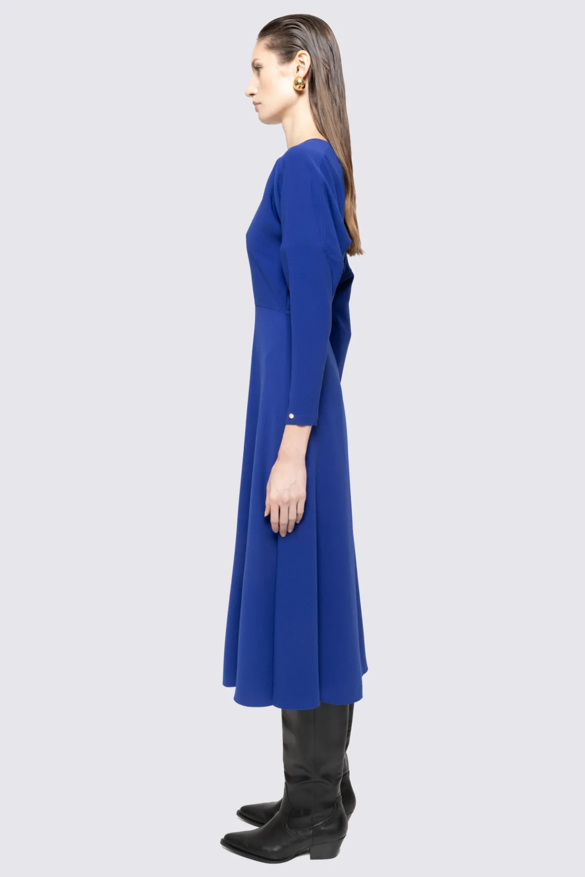 Outlet A-line crepe mid dress Dresses