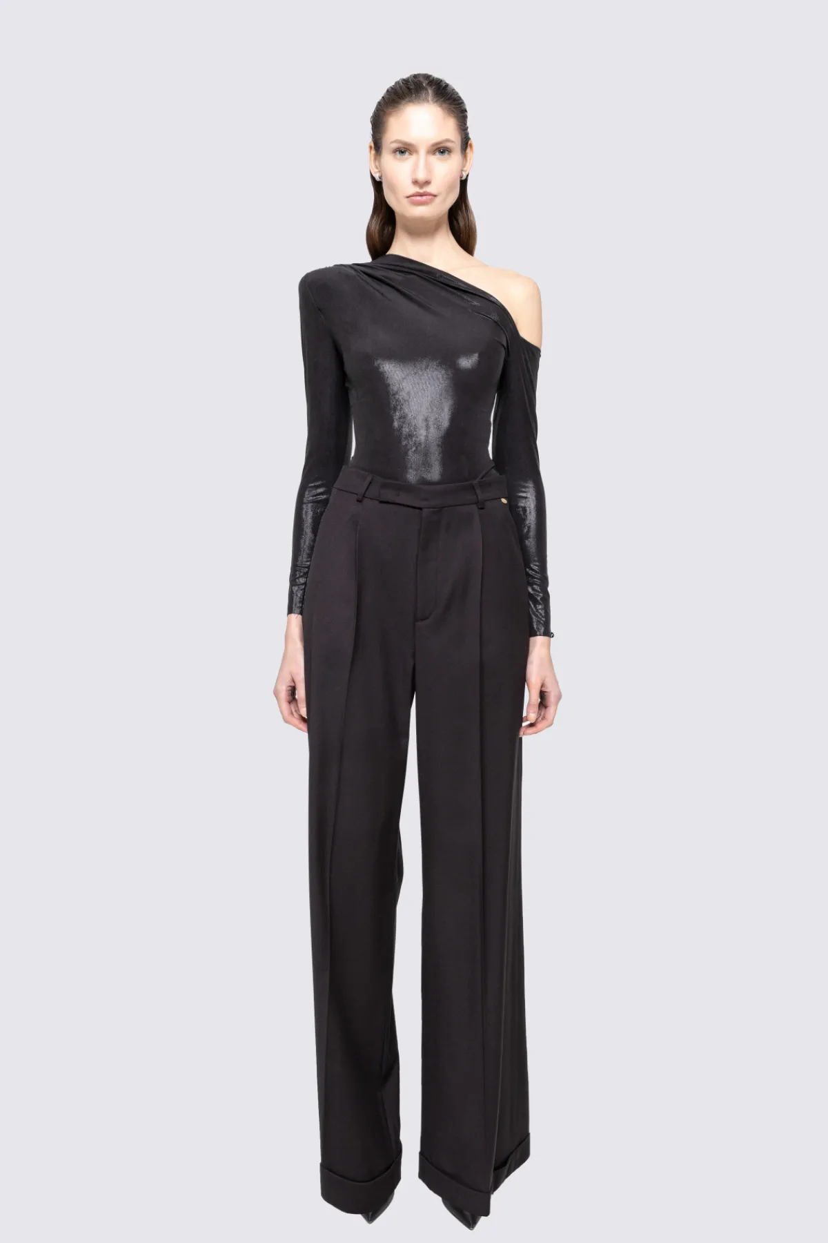 Fashion Asymmetric bodysuit Body