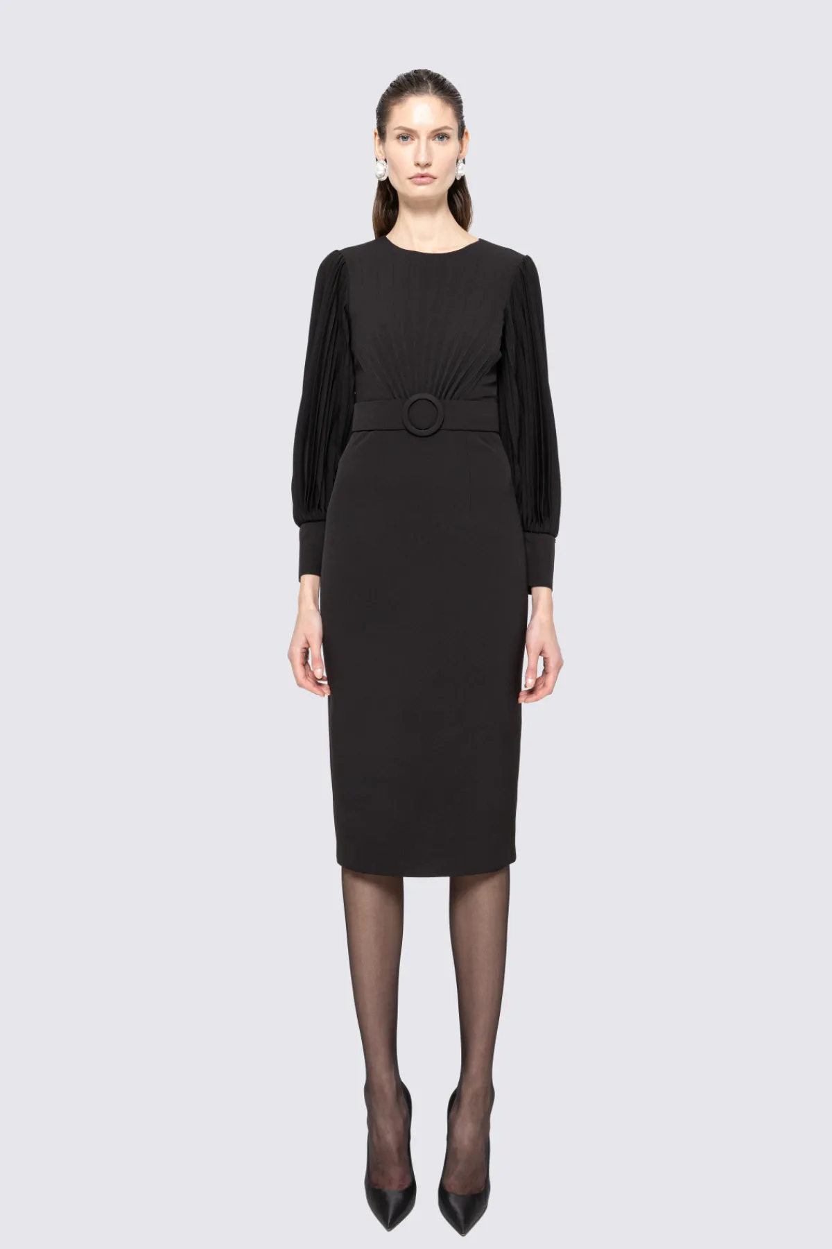 New Belted pencil midi dress Dresses