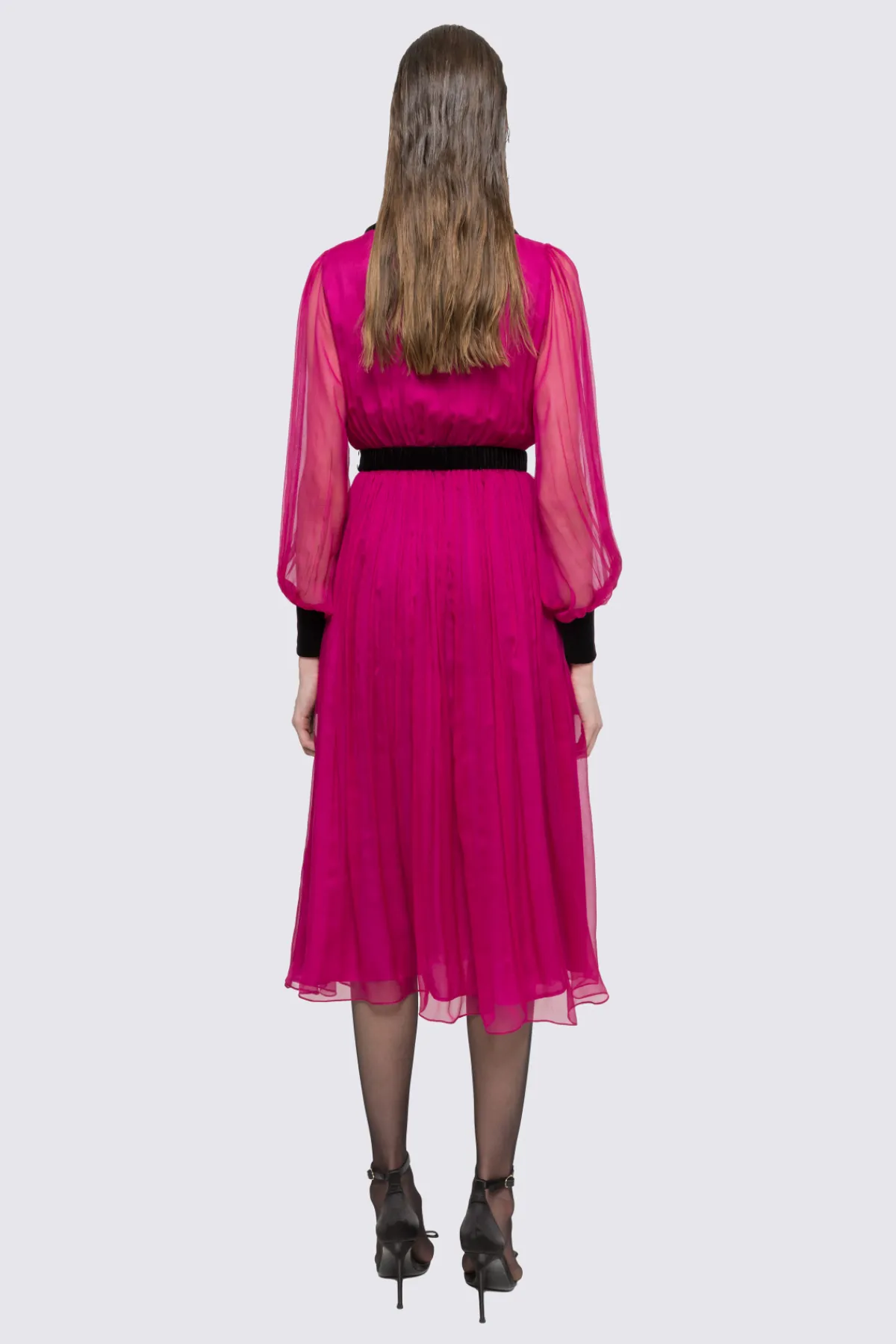 Flash Sale Belted silk midi dress Dresses