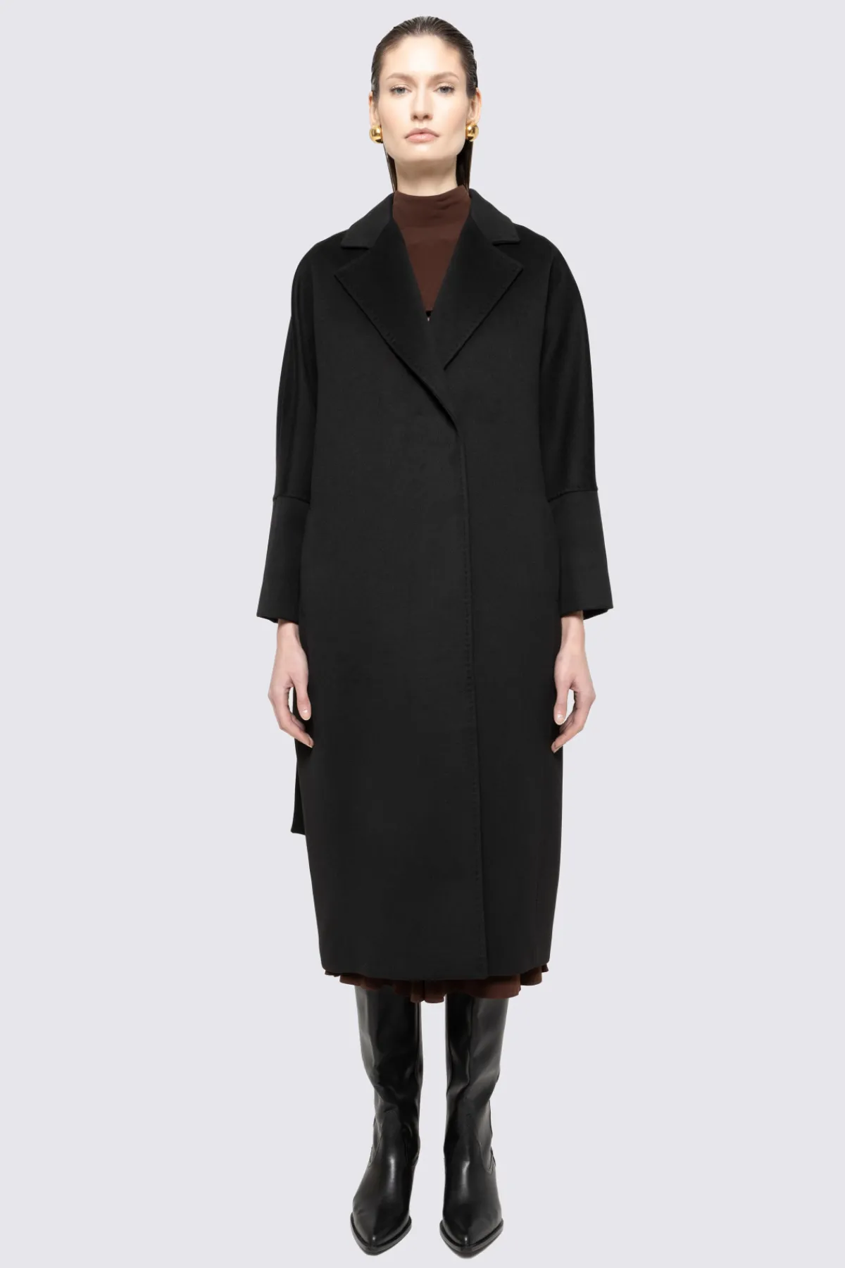 Cheap Belted viscose coat Coats