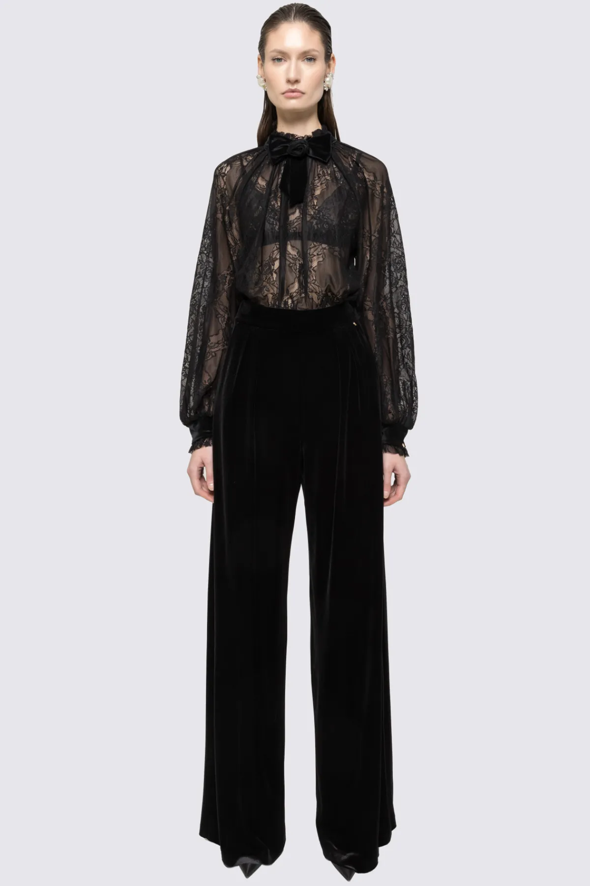 Sale Bow detail lace top Tops