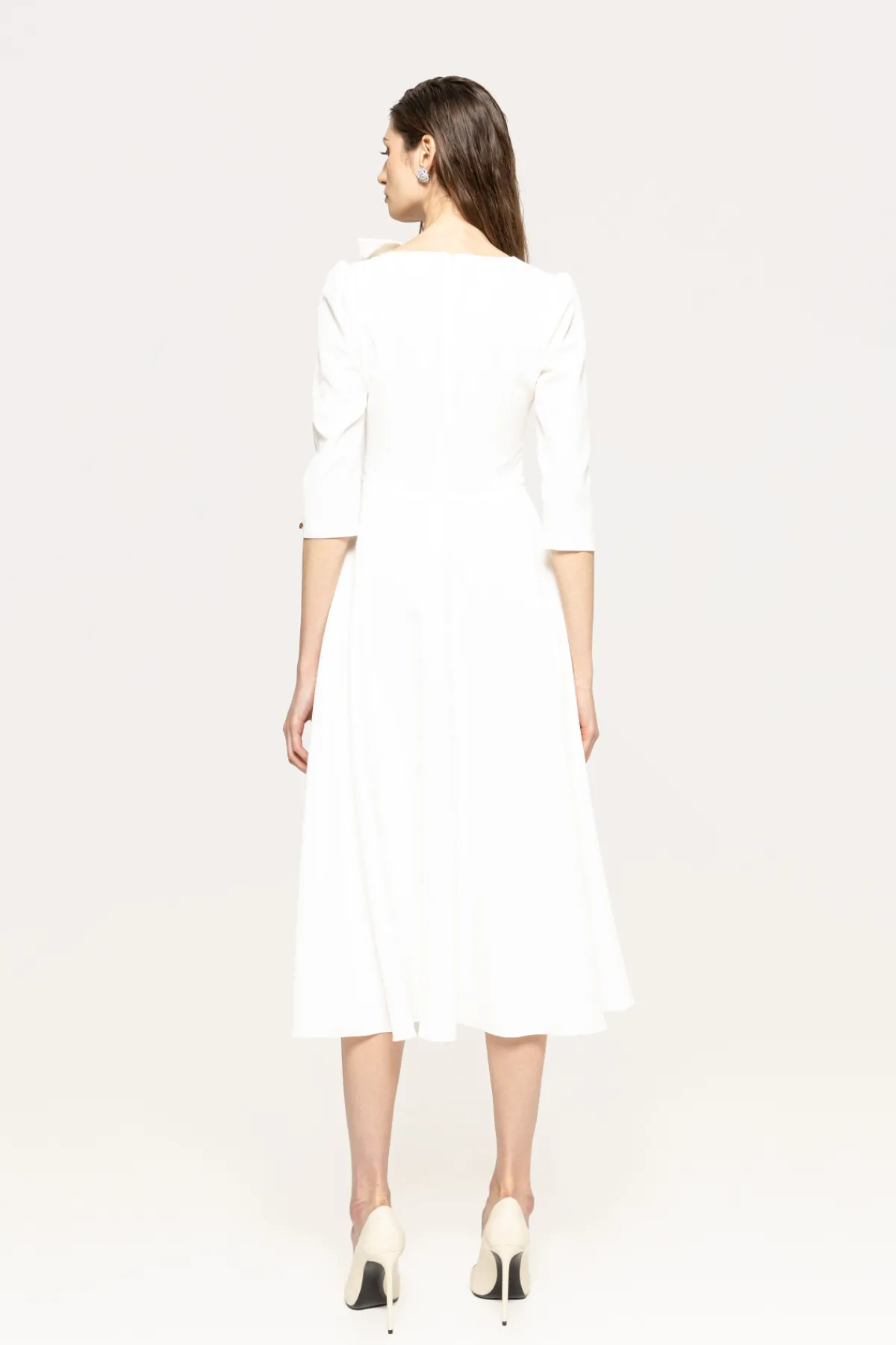 Cheap Bow detail midi dress Dresses