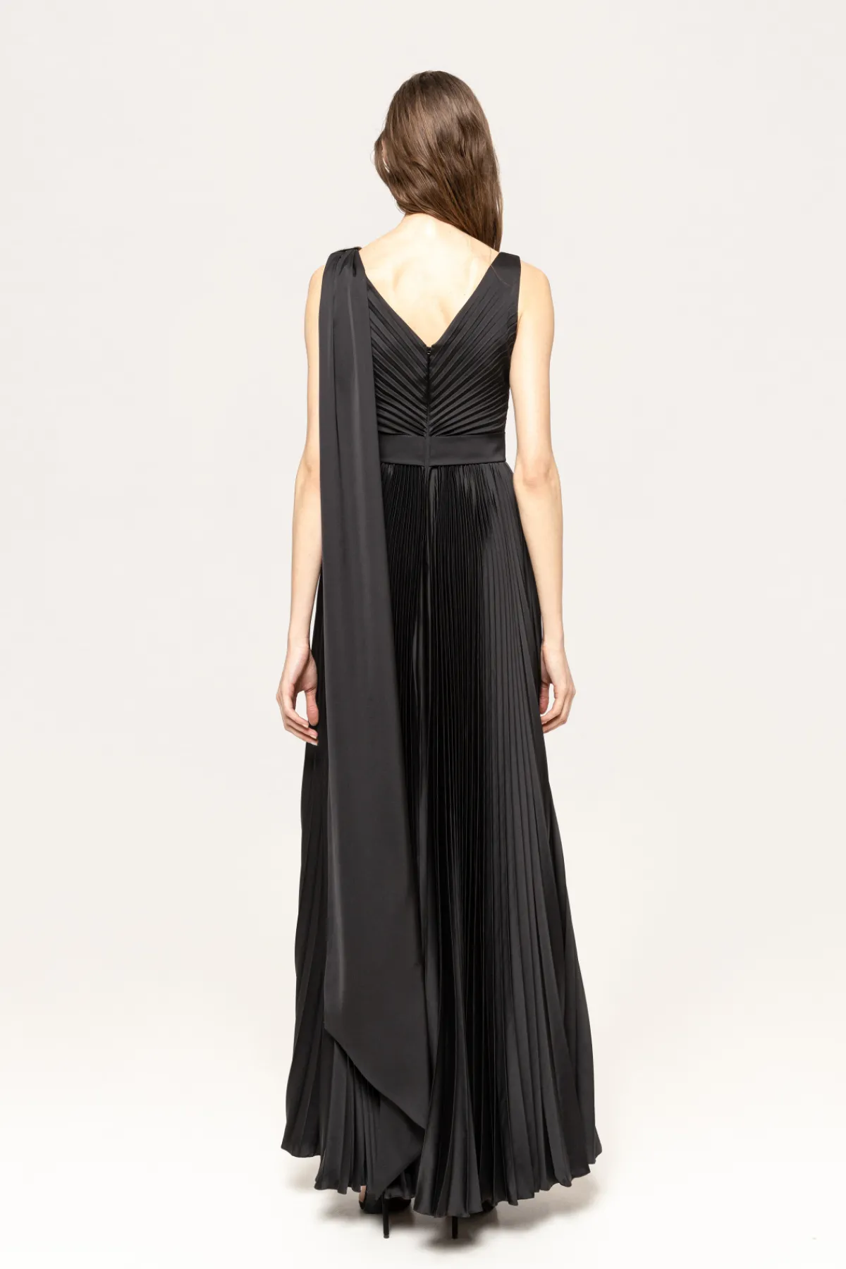 Best Sale Bow detail pleated maxi dress Dresses