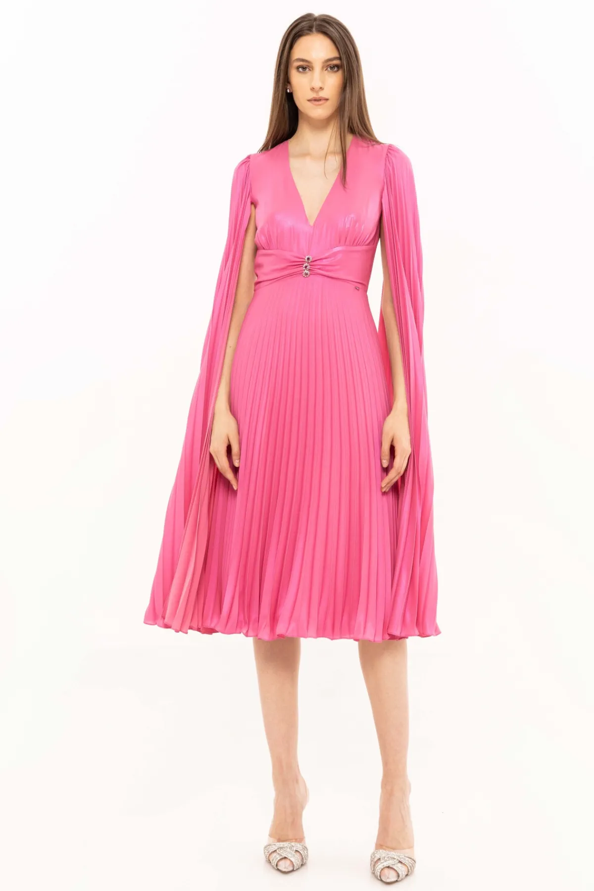 Best Cape sleeve midi dress Dresses