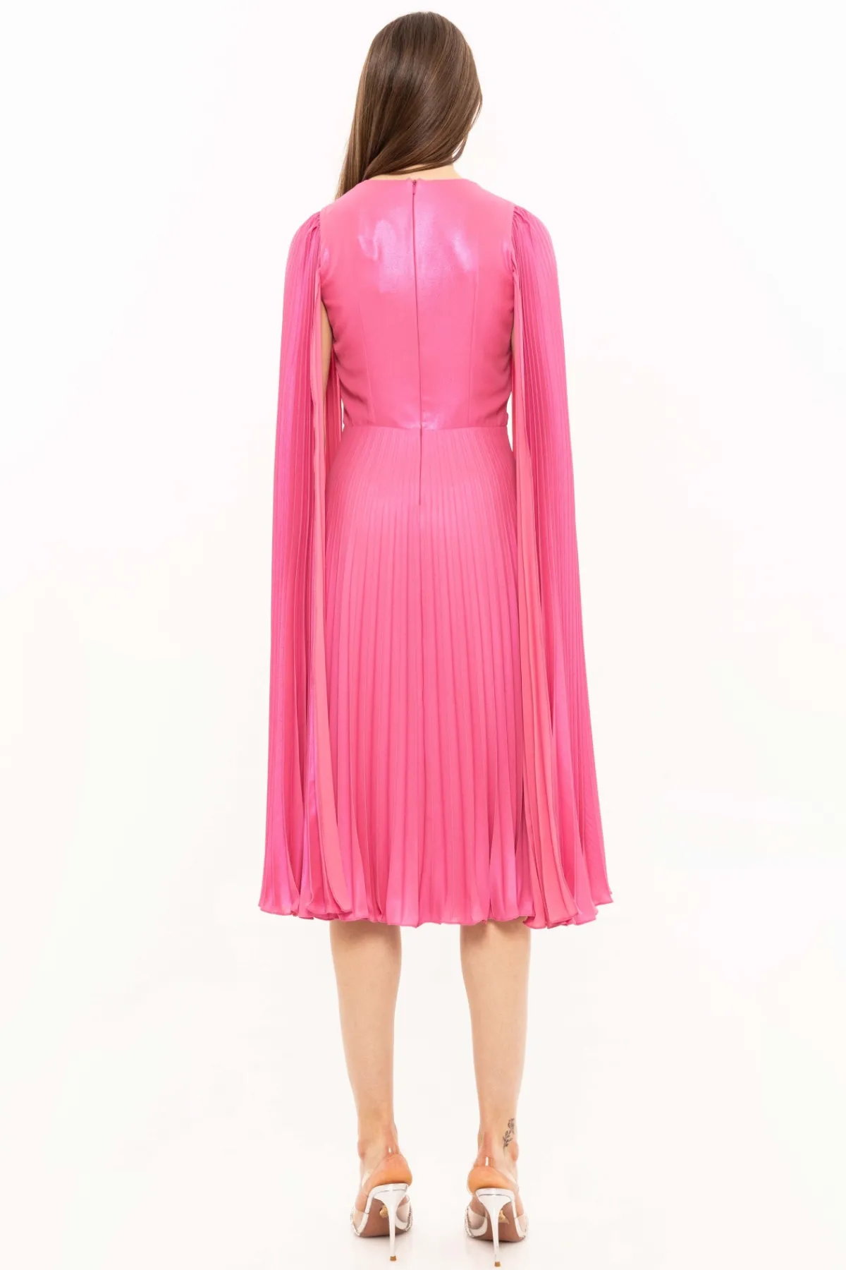 Best Cape sleeve midi dress Dresses