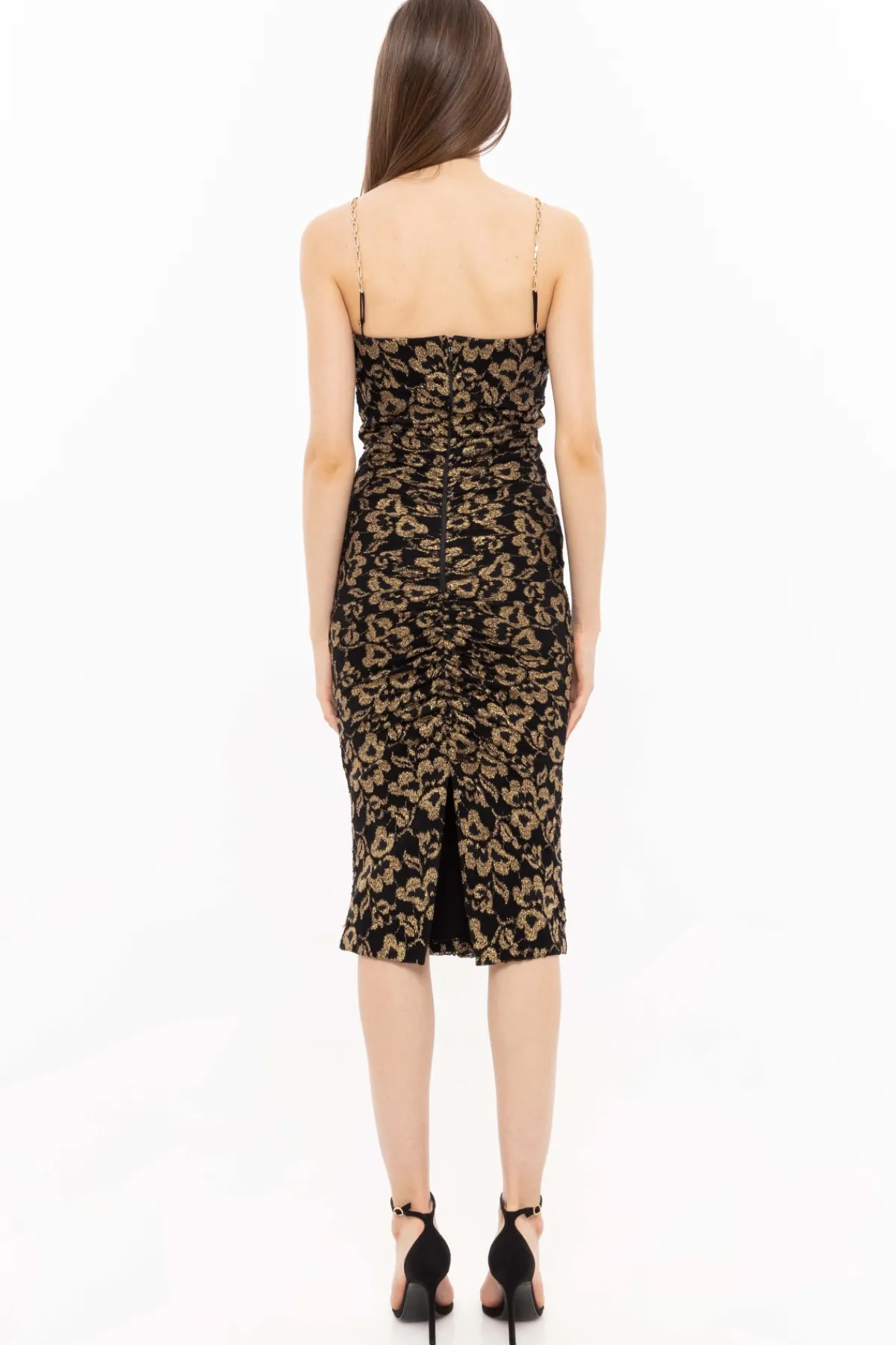 Outlet Chain detail ruched dress Dresses