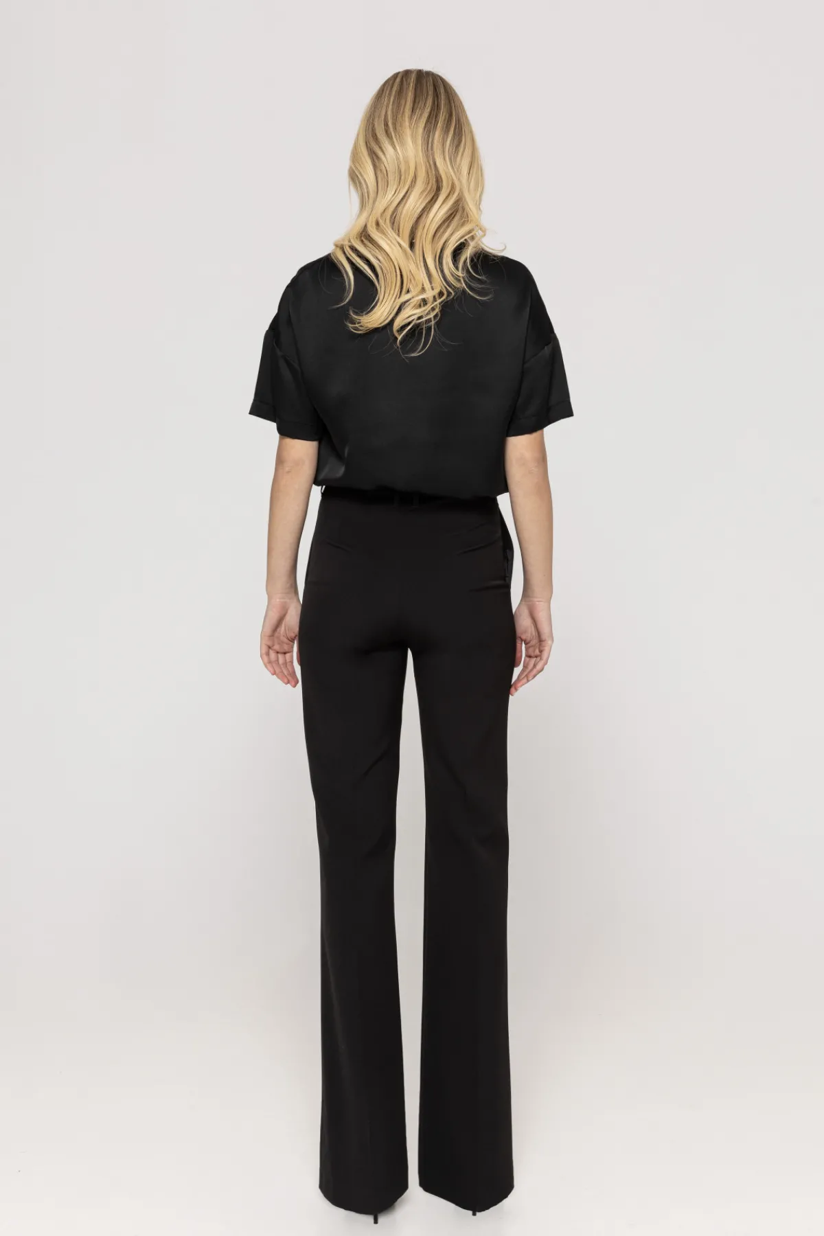 Flash Sale Chain detail satin top Tops