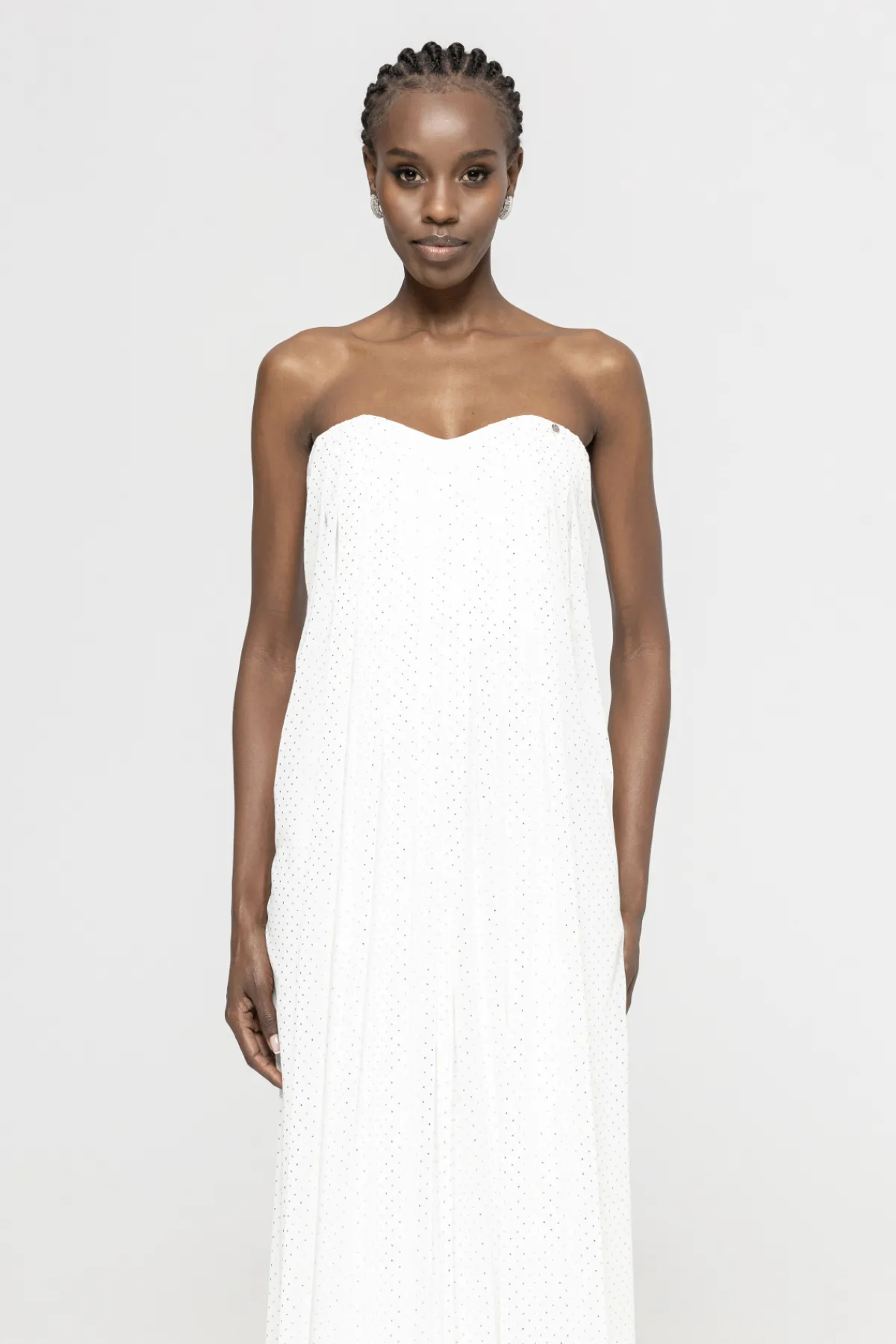 Sale Corset-style chiffon dress Dresses