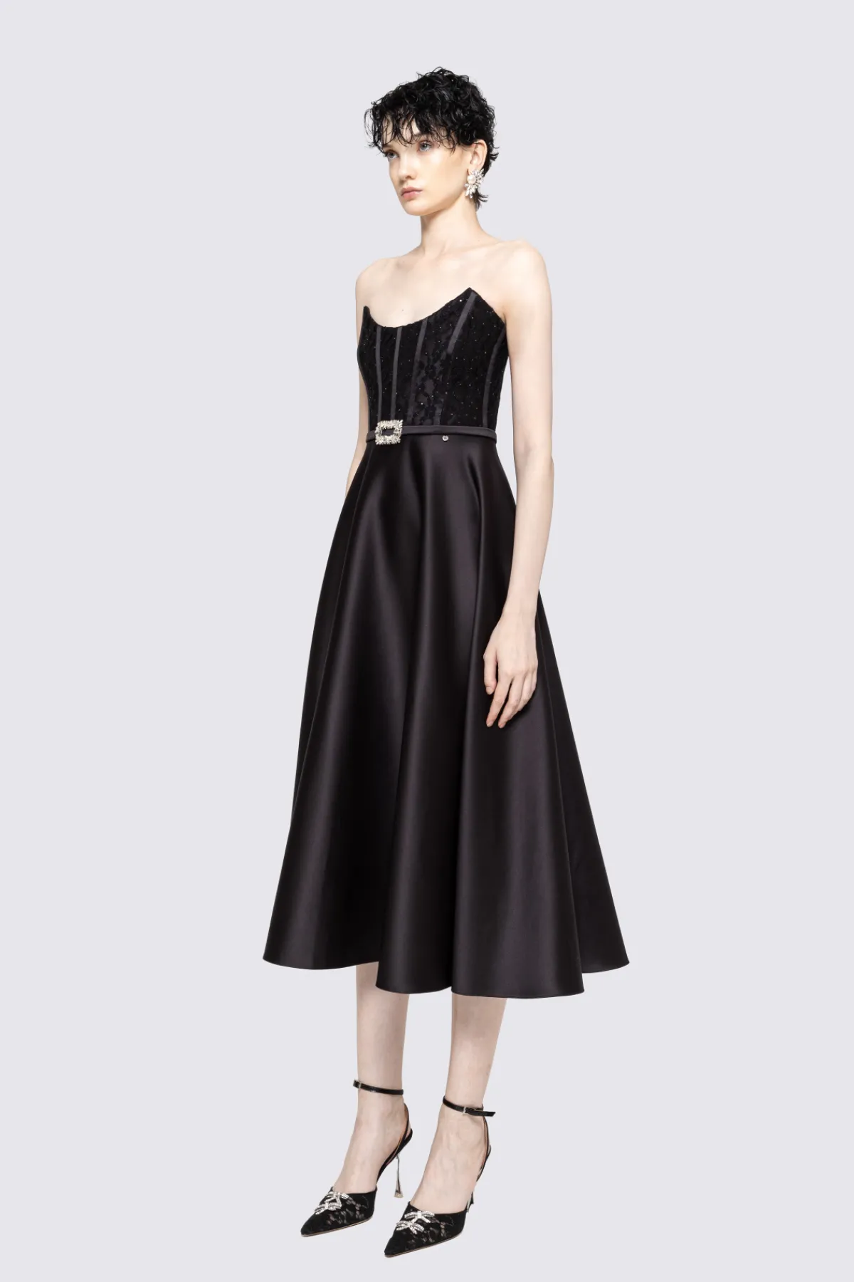 Best Corset-style strapless taffeta dress Dresses