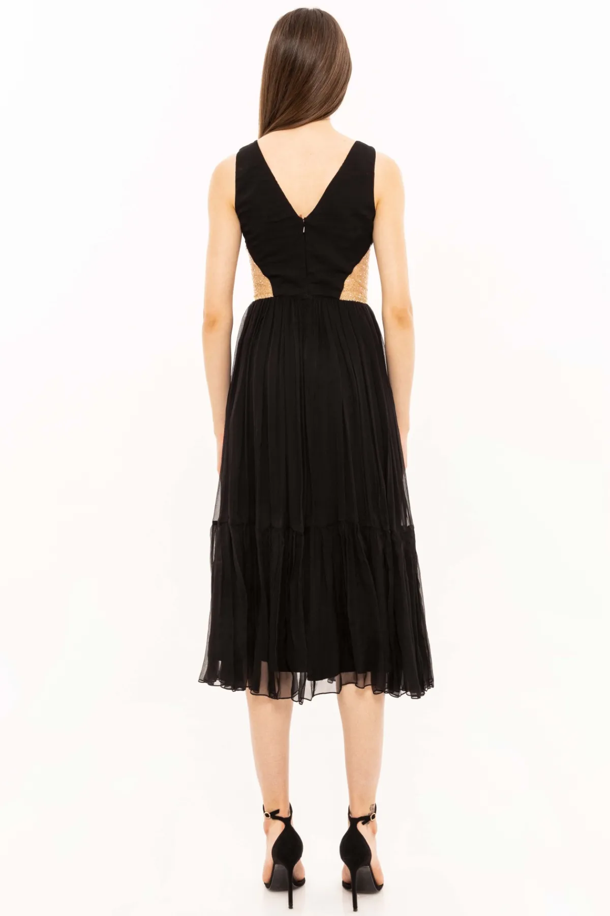 Store Crystal embellished silk dress Dresses