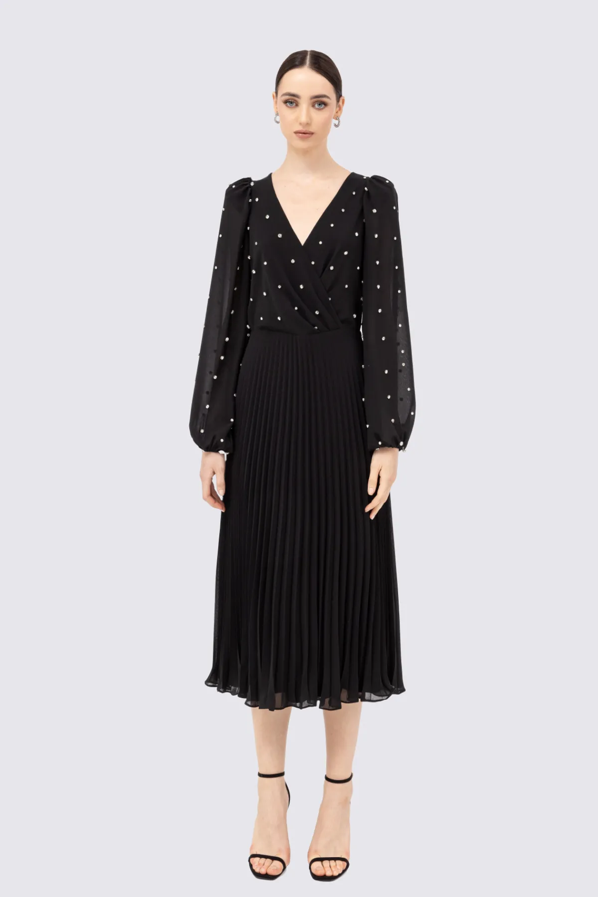 Discount Crystal-embellished chiffon midi dress Dresses