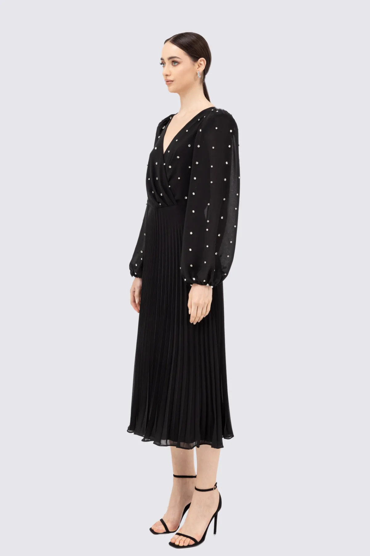 Discount Crystal-embellished chiffon midi dress Dresses