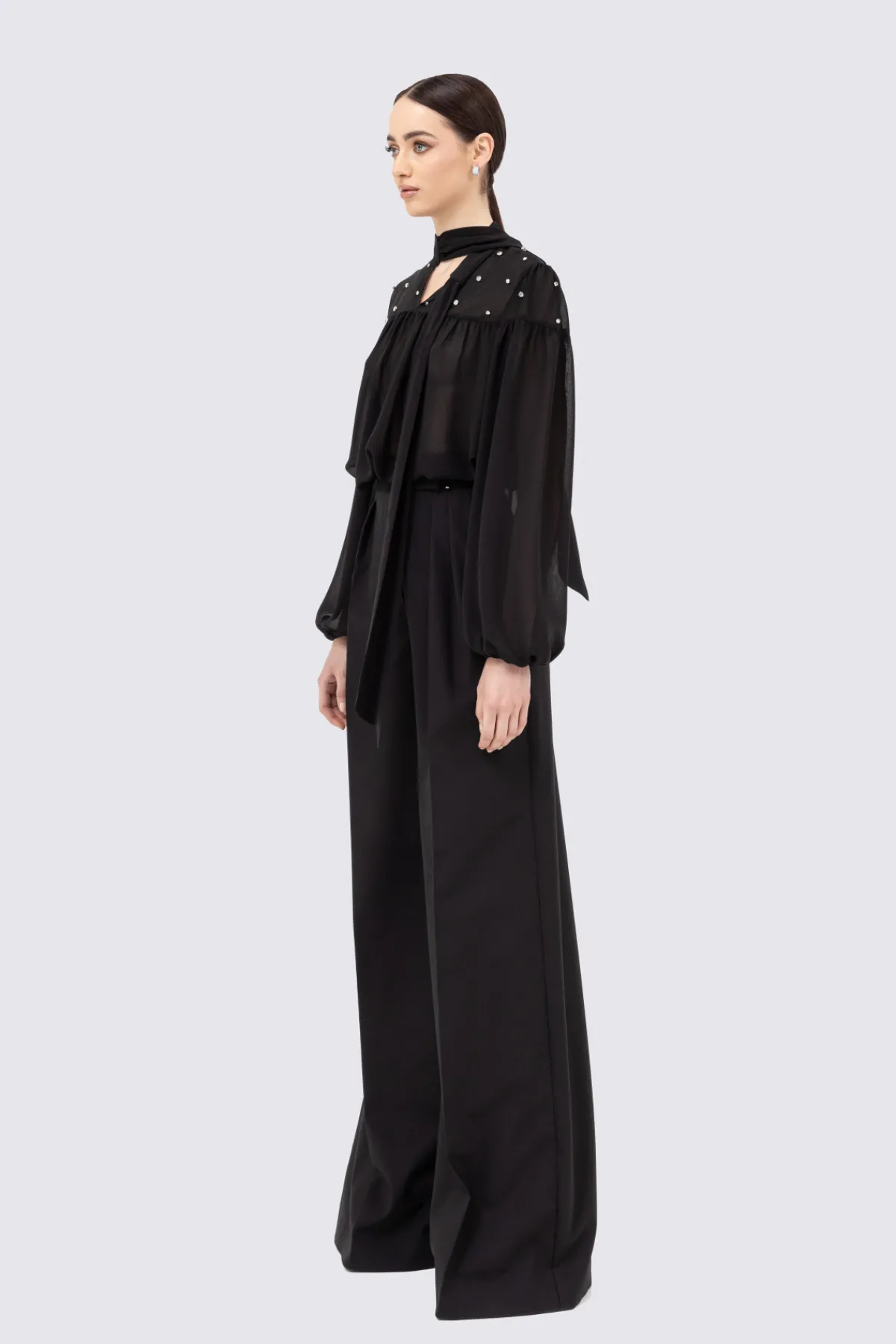 Discount Crystal-embellished chiffon top Tops