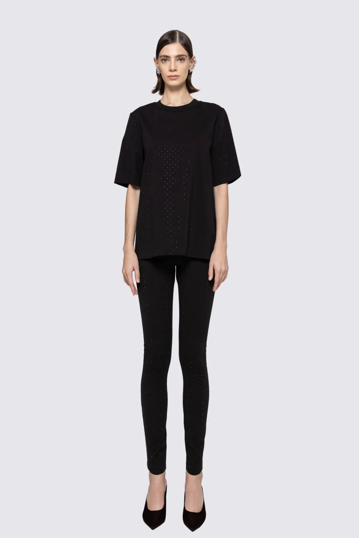 Cheap Crystal-embellished cotton top Tops