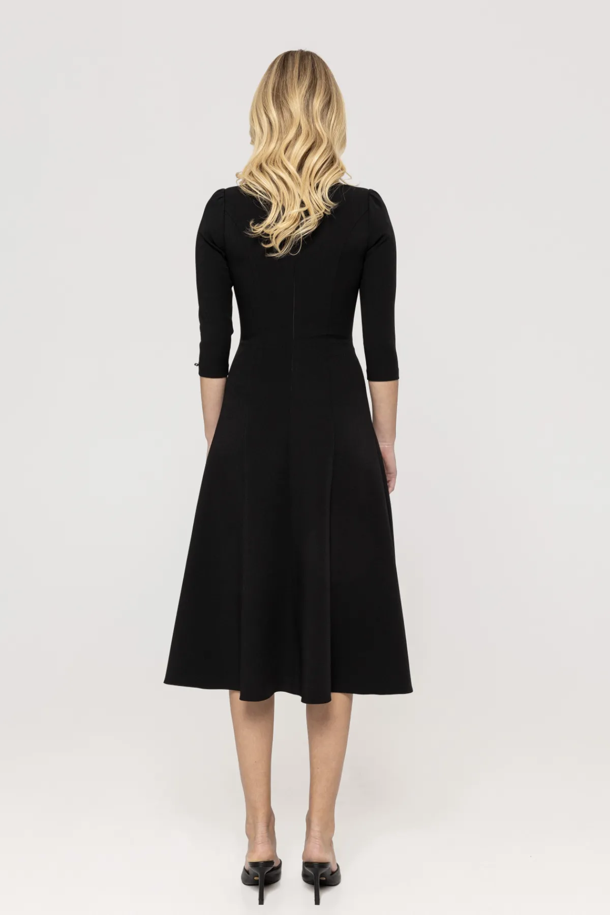 Fashion Crystal-embellished crepe flared dress Dresses