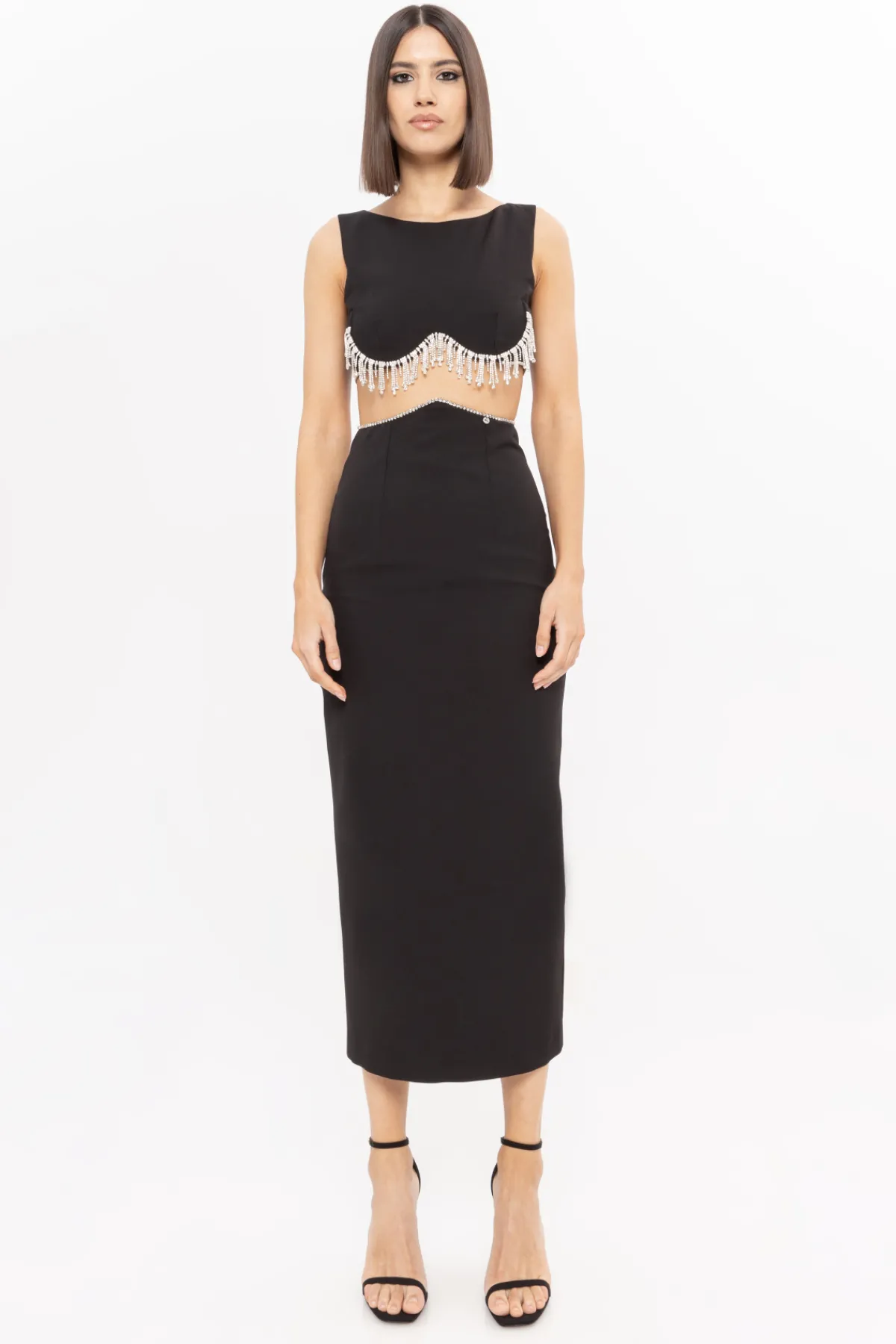 Clearance Crystal-embellished cut-out dress Dresses
