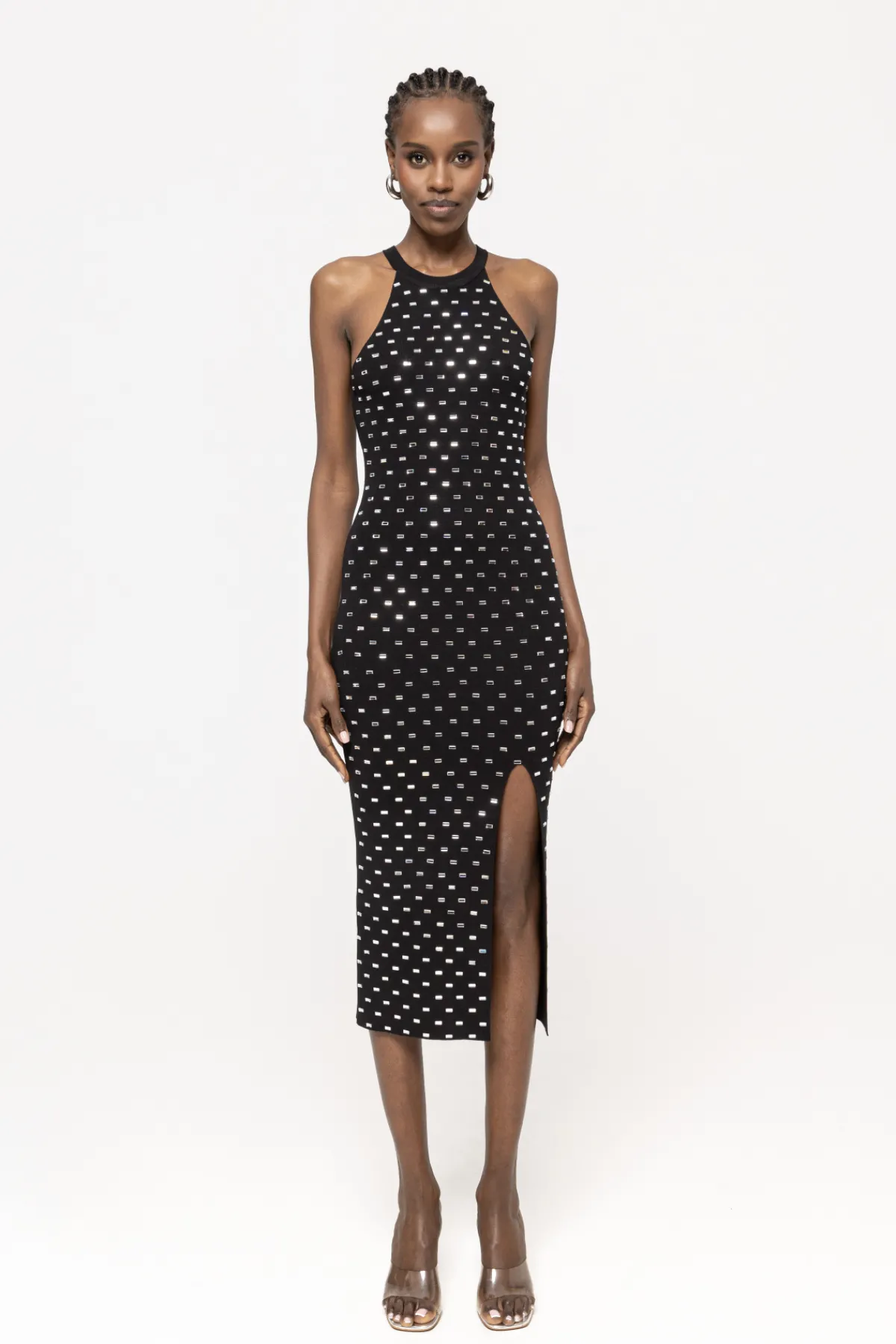 Flash Sale Crystal-embellished knitted dress Dresses