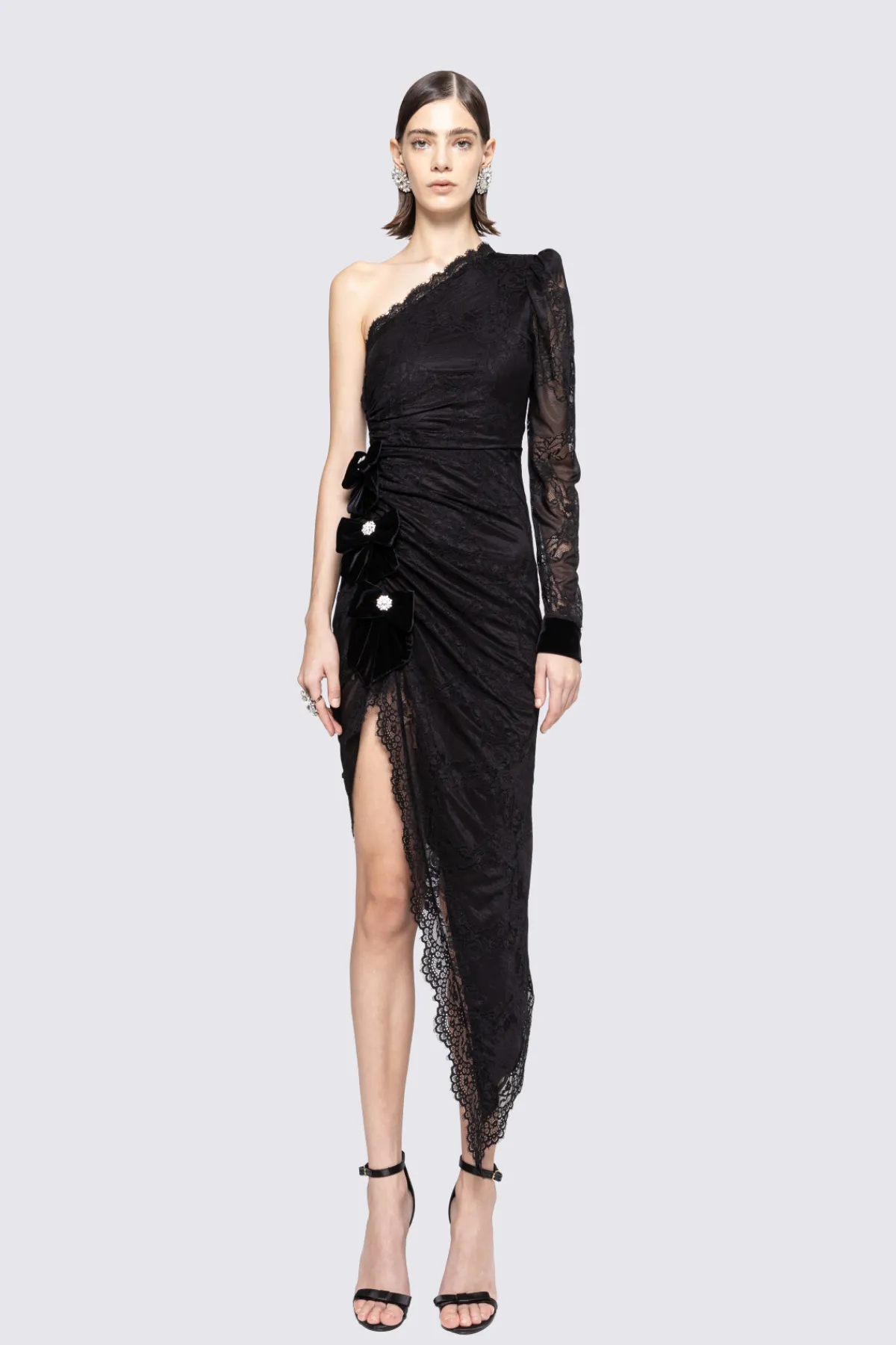Sale Crystal-embellished lace midi dress Dresses