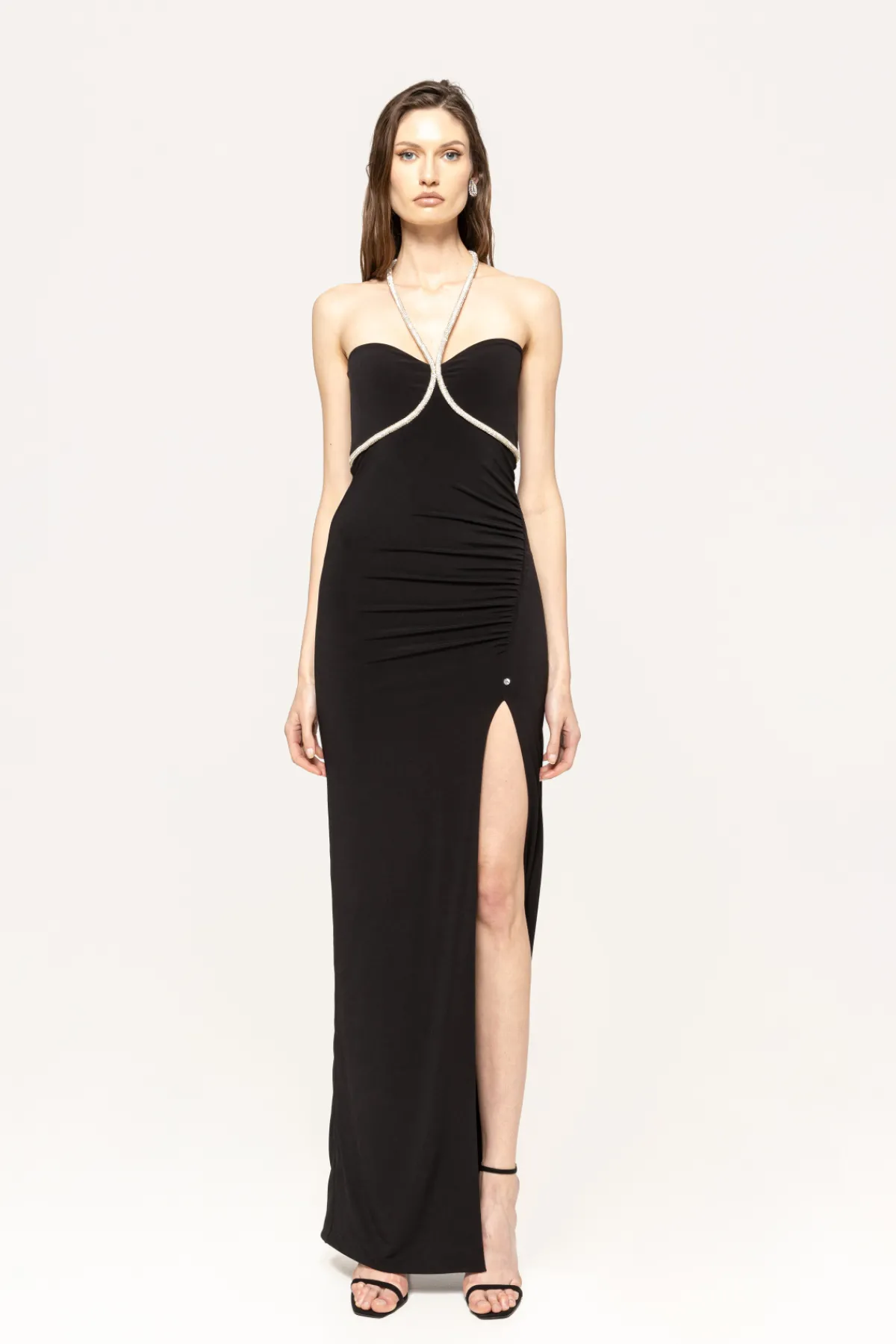 Cheap Crystal-embellished maxi dress Dresses