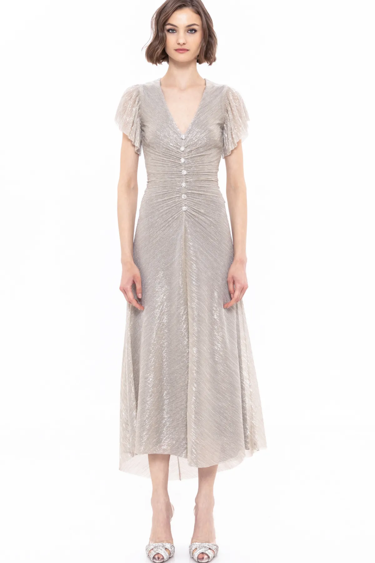 Cheap Crystal-embellished midi dress Dresses