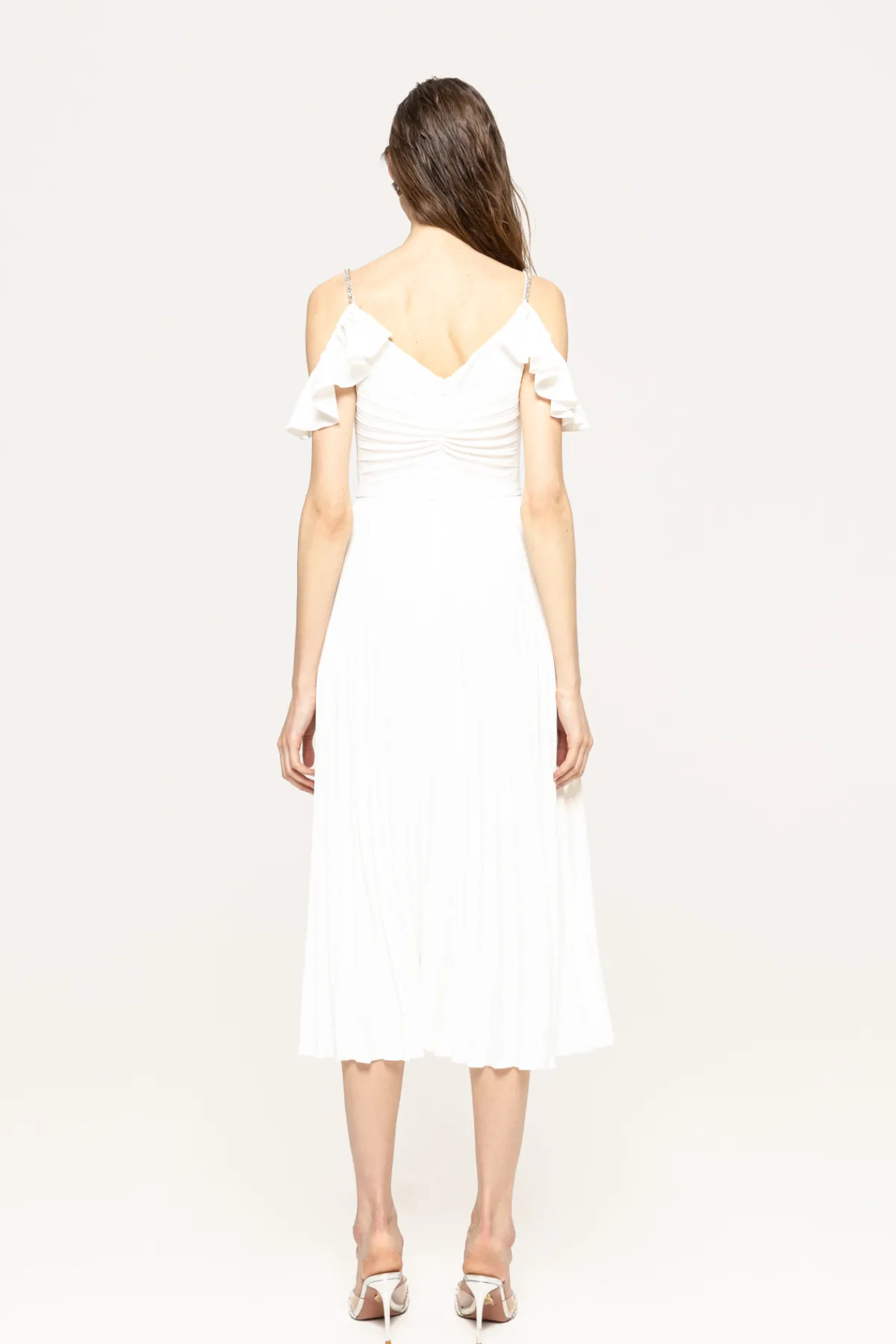 Best Sale Crystal-embellished pleated dress Dresses