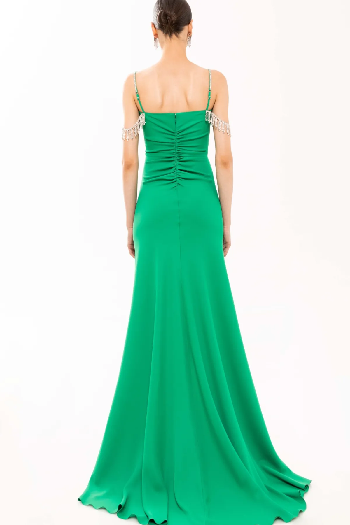 Store Crystal-embellished ruched gown Dresses
