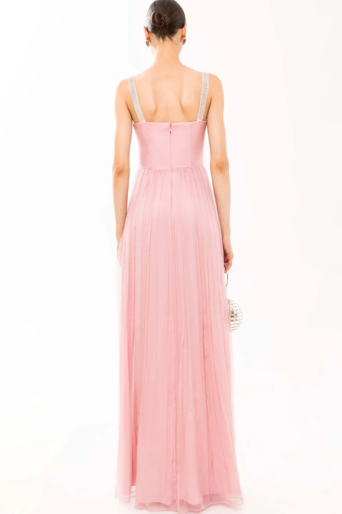 Store Crystal-embellished silk dress Dresses