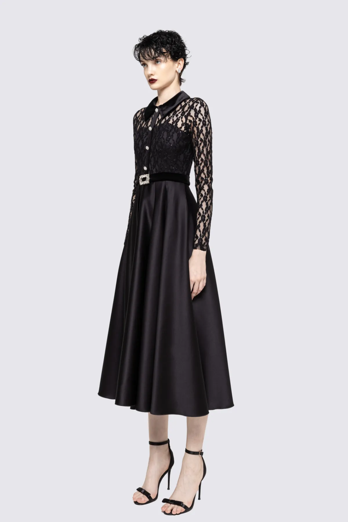 New Crystal-embellished taffeta midi dress Dresses