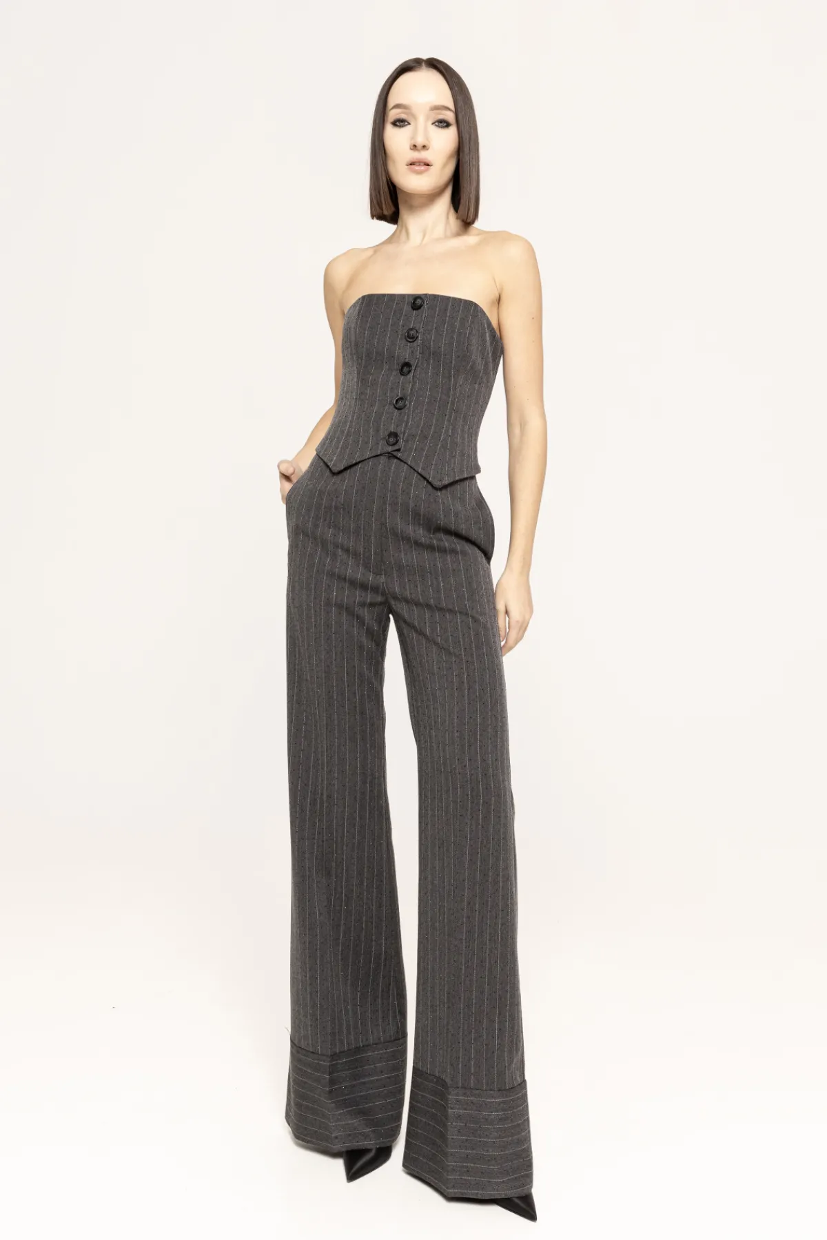 Best Sale Crystal-embellished top Tops