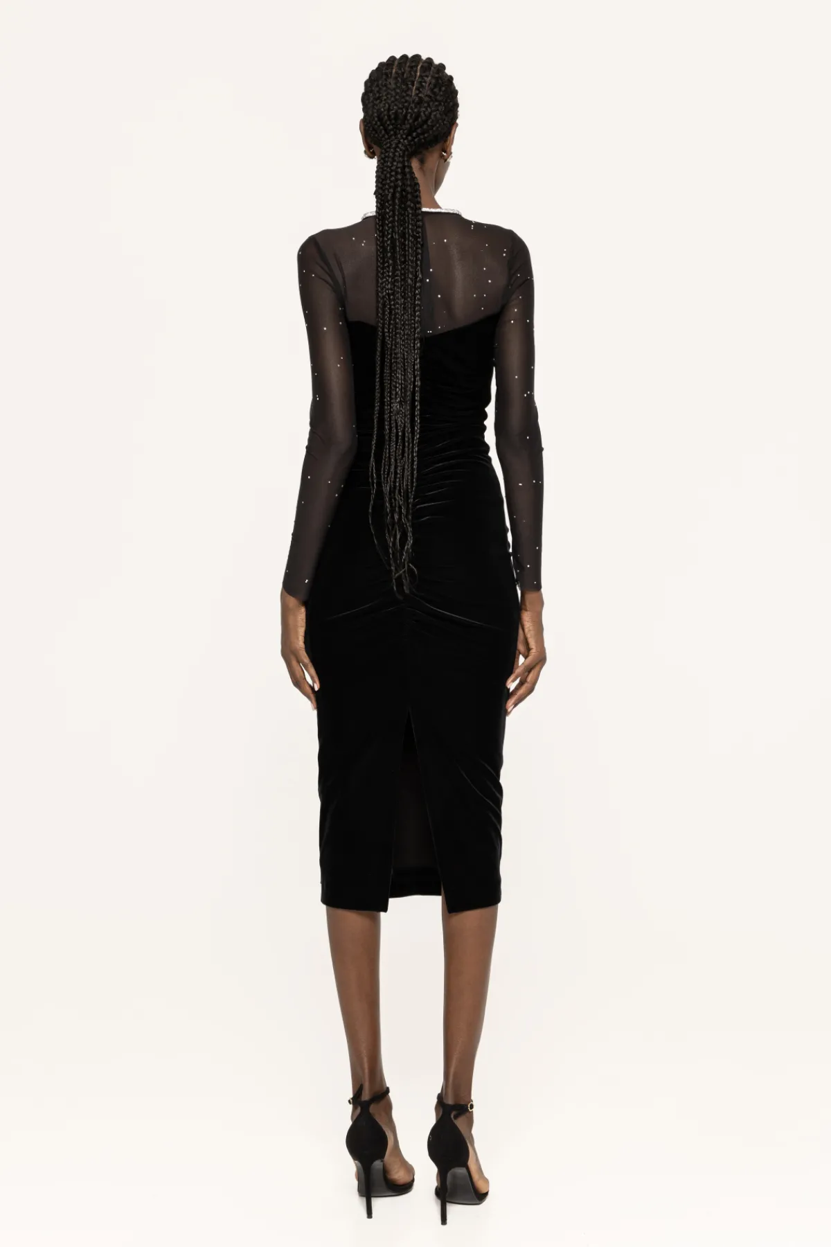 Discount Crystal-embellished velvet dress Dresses