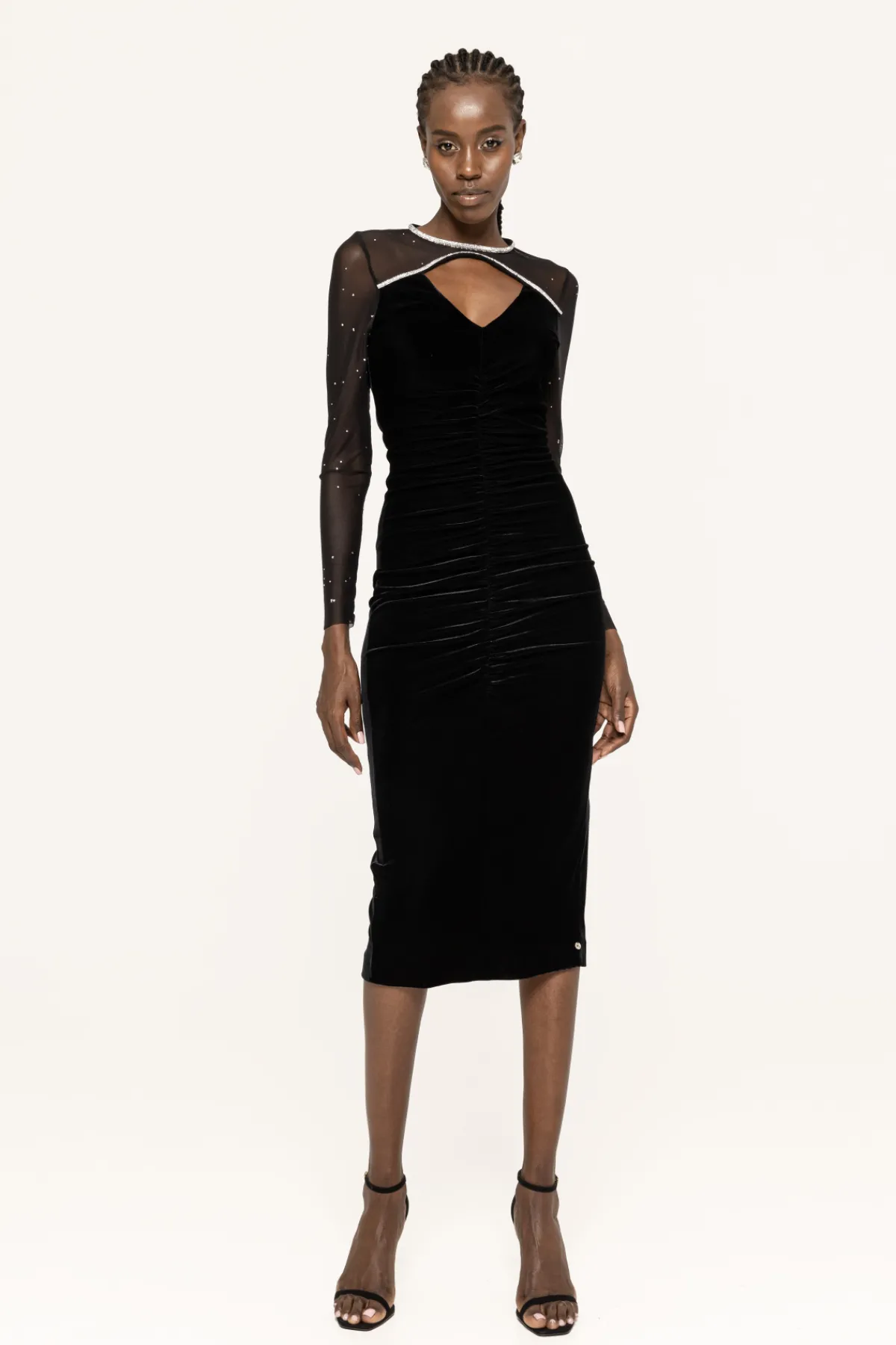 Discount Crystal-embellished velvet dress Dresses