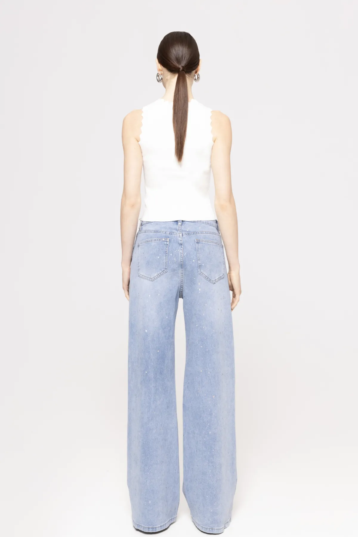 Outlet Crystal-embellished viscose top Tops