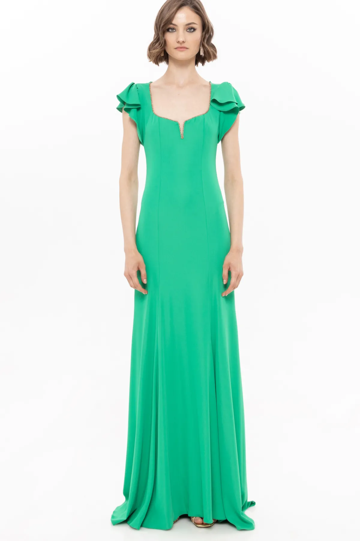 Online Crystal-trim detail maxi dress Dresses