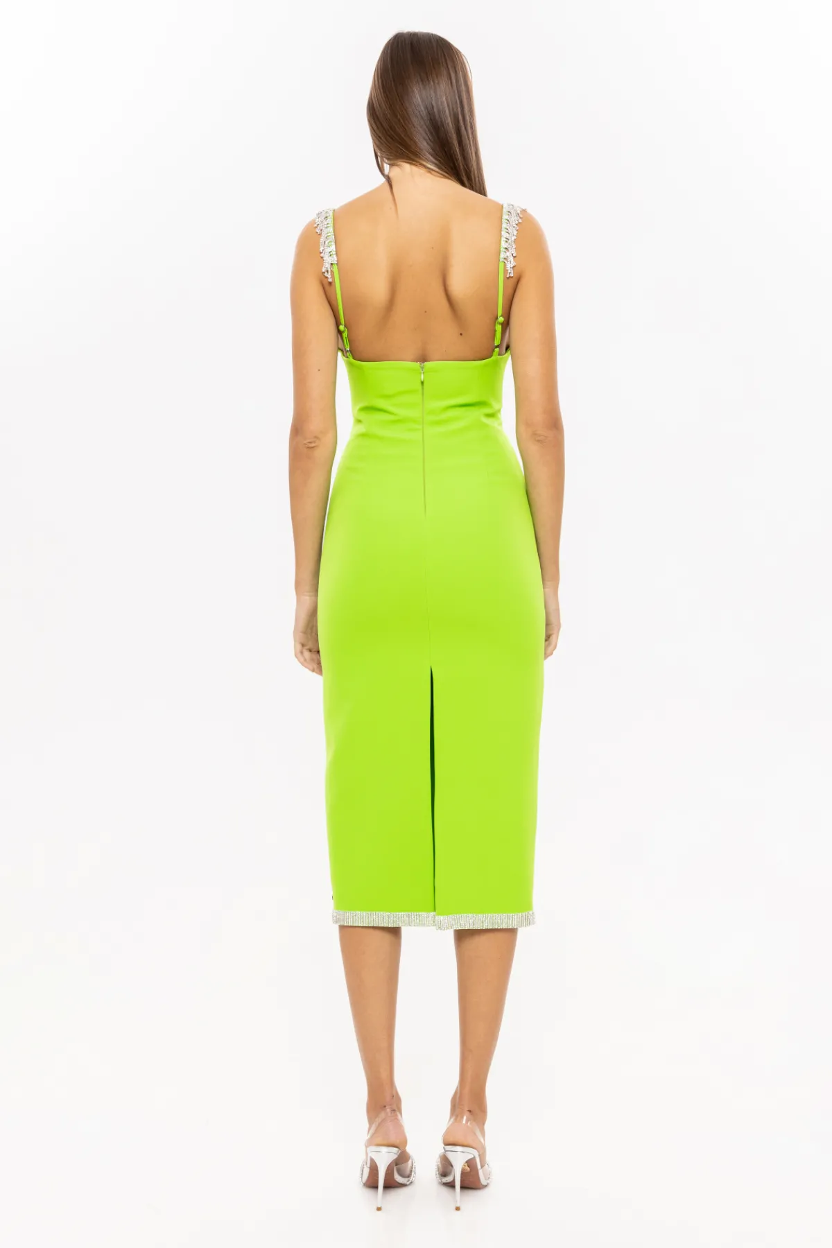 Flash Sale Crystal-trimmed bodycon dress Dresses