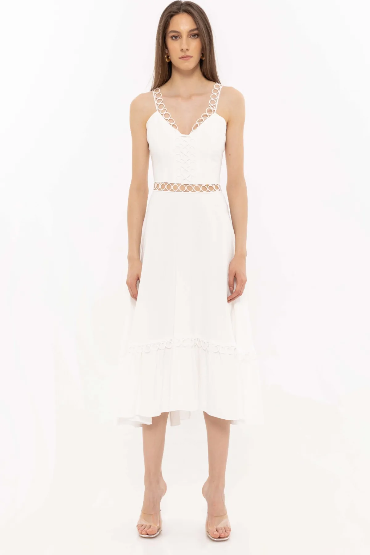 Sale Cut-out detail viscose dress Dresses