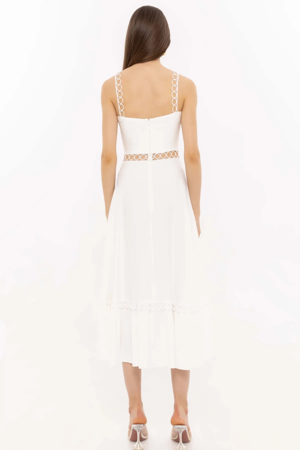 Sale Cut-out detail viscose dress Dresses