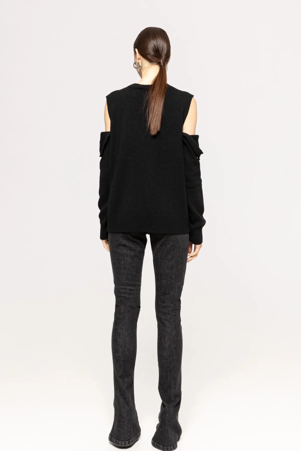 Sale Cutout wool-blend sweater Knitwear