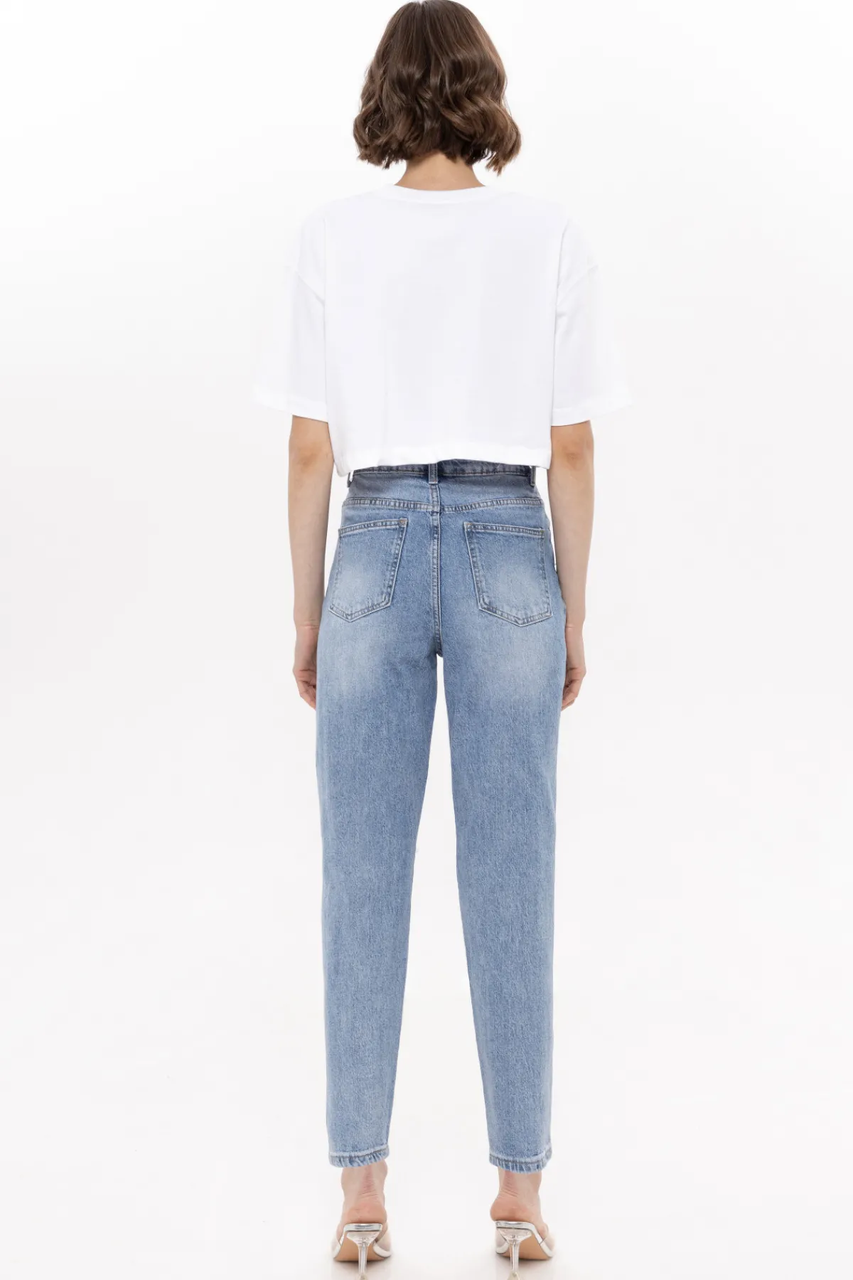 Cheap Distressed high-rise jeans Denim | Pants