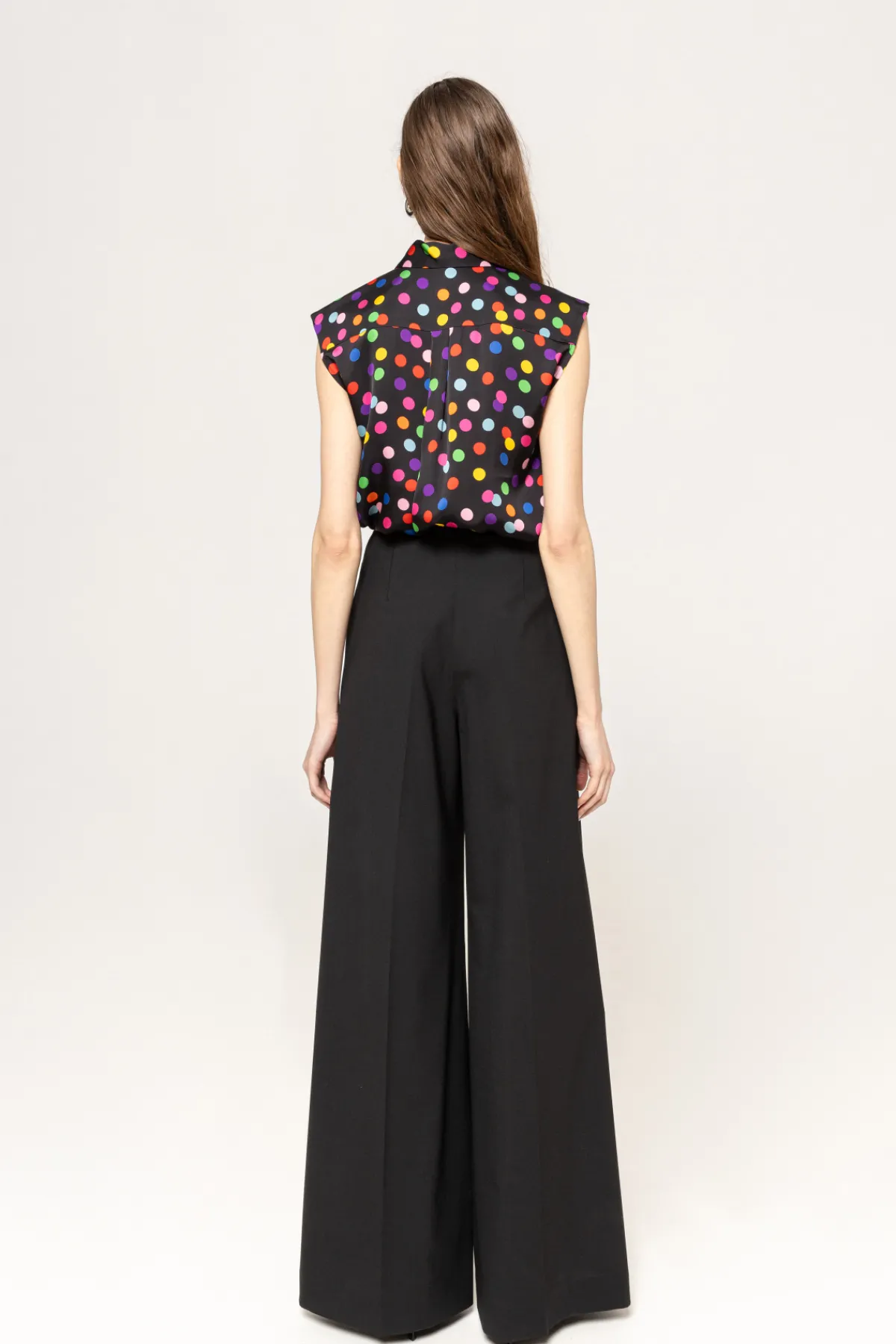 Outlet Dot- viscose shirt Tops