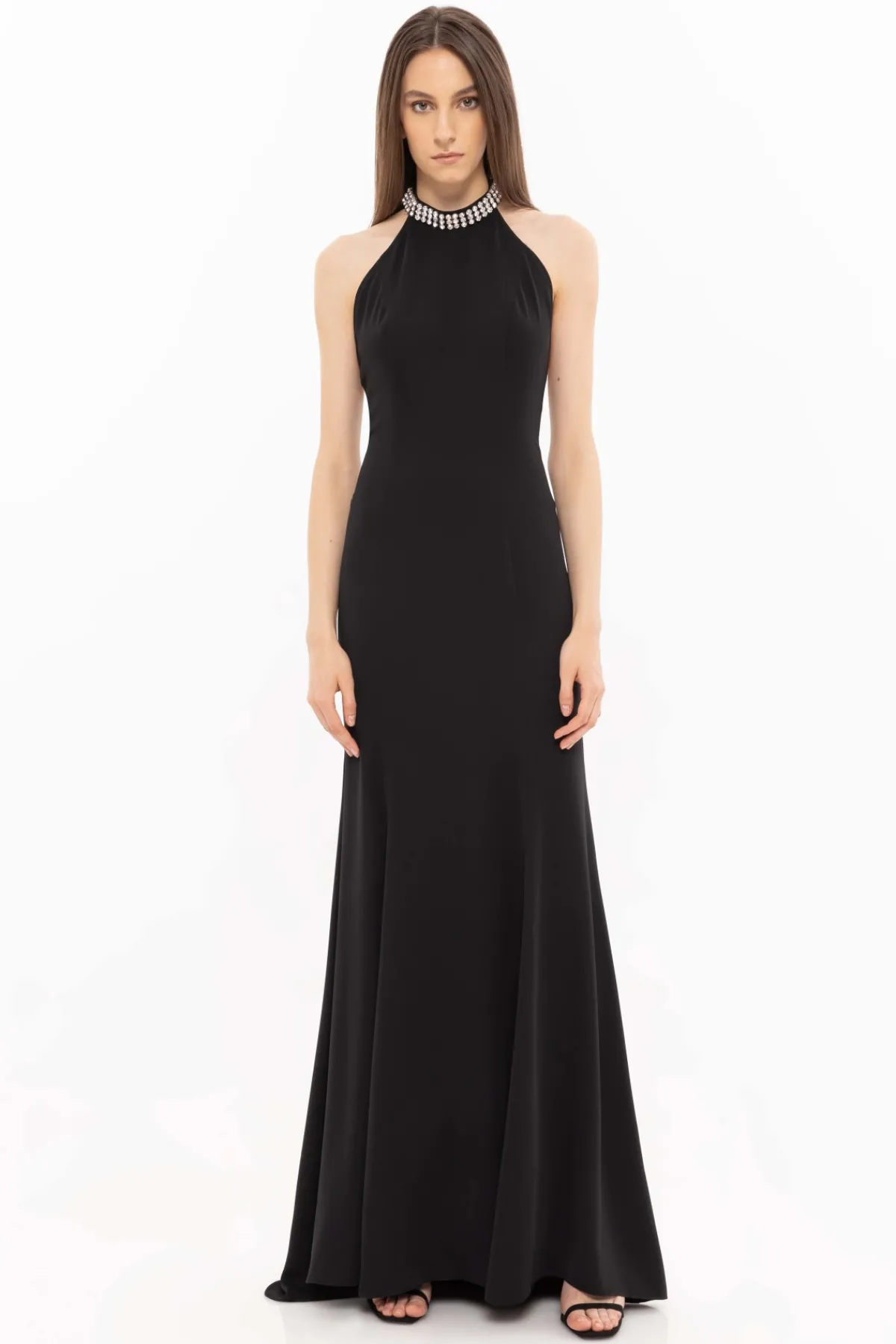 Sale Embellished halterneck maxi dress Dresses