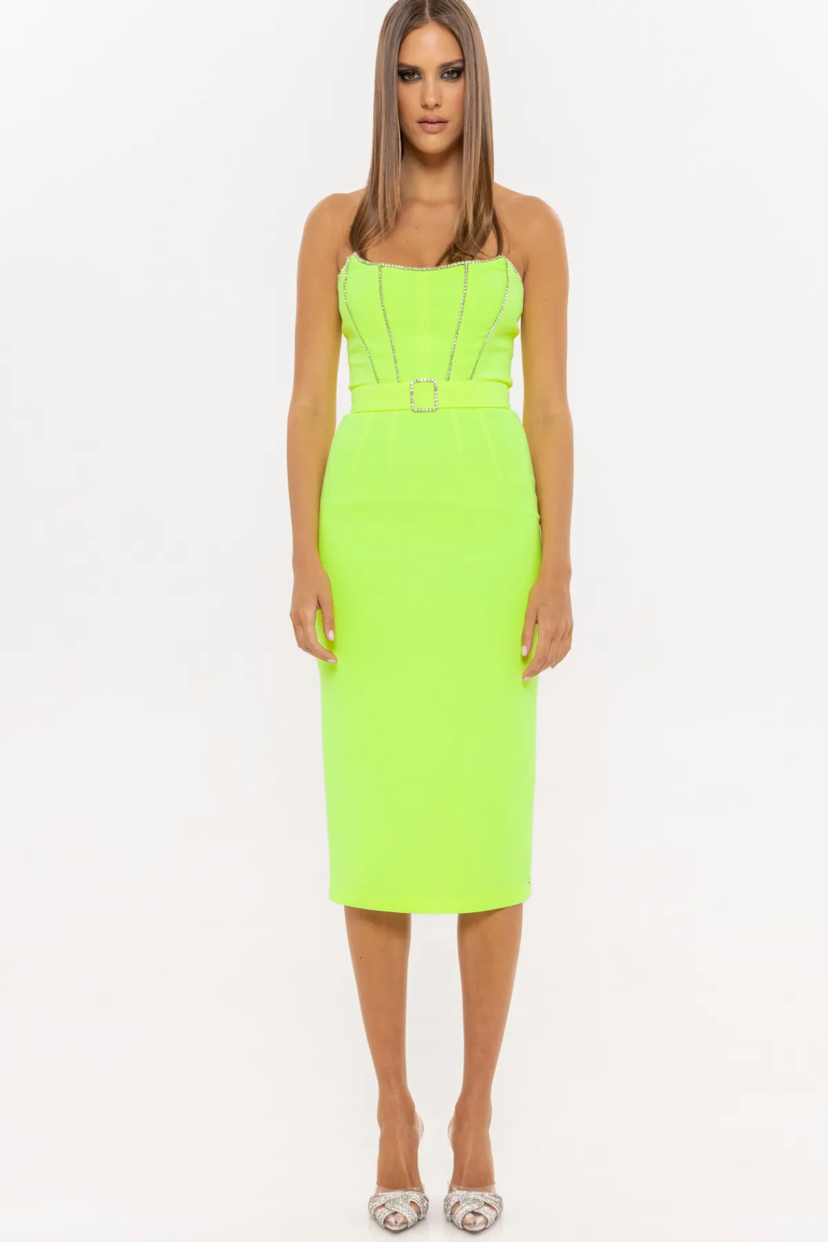 Flash Sale Embellished strapless midi dress Dresses