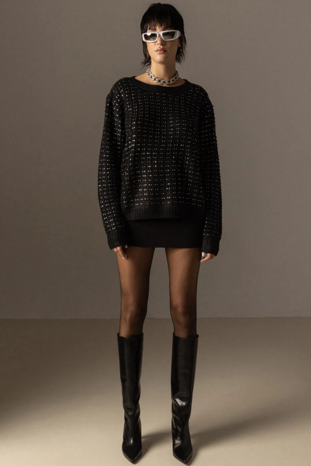 New Embellished sweater Knitwear