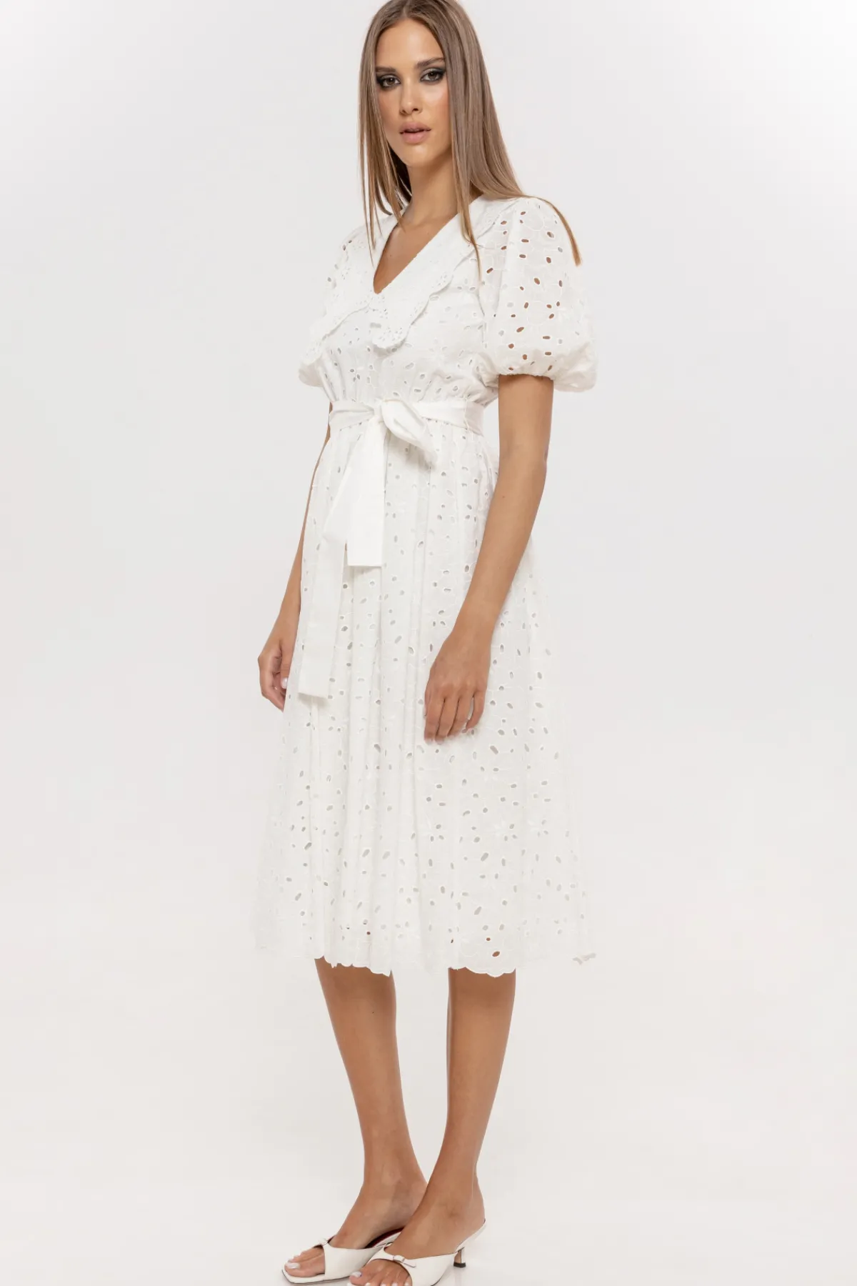 Cheap Embroidered cotton midi dress Dresses