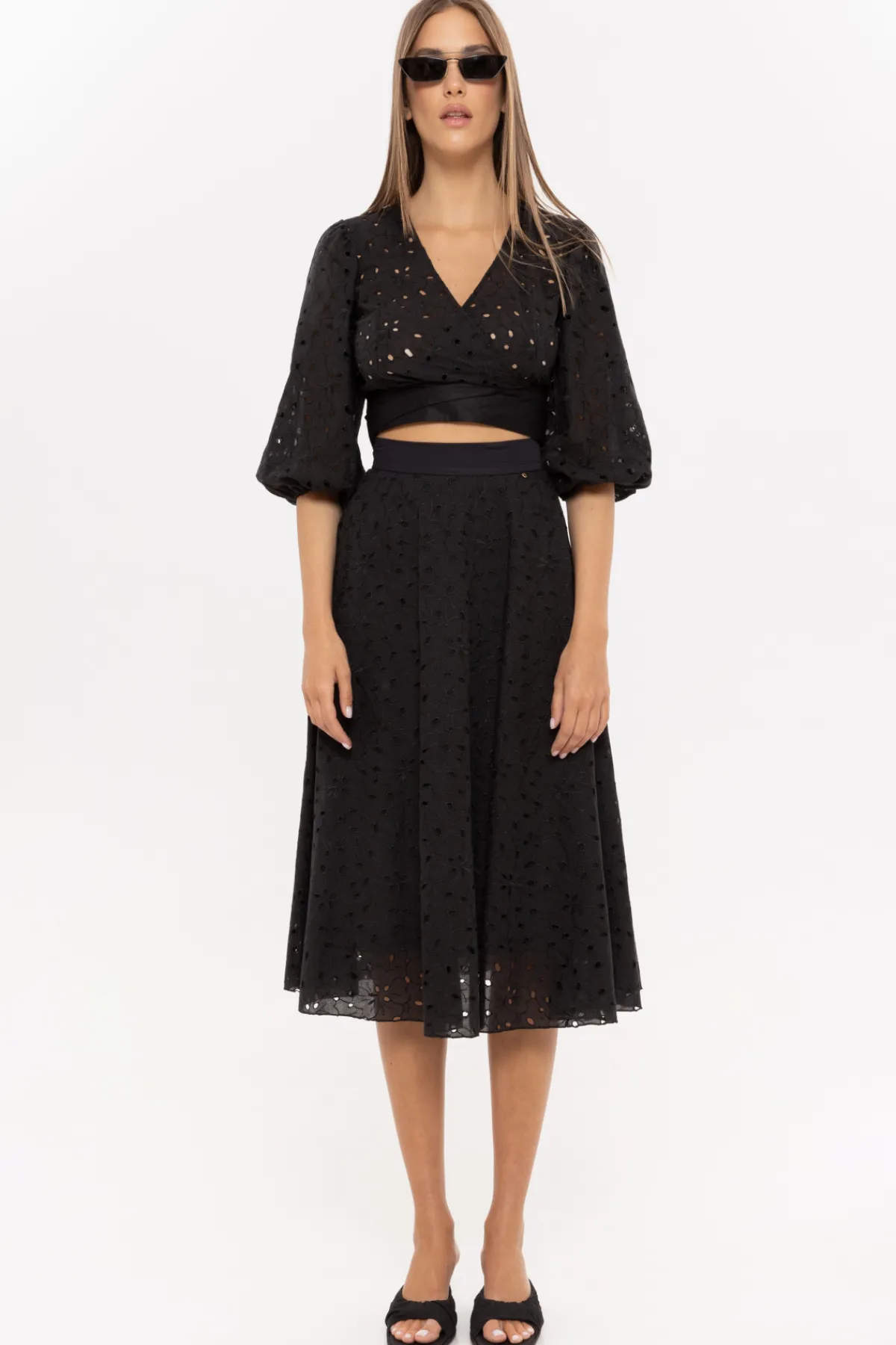 Hot Embroidered cotton skirt Skirts