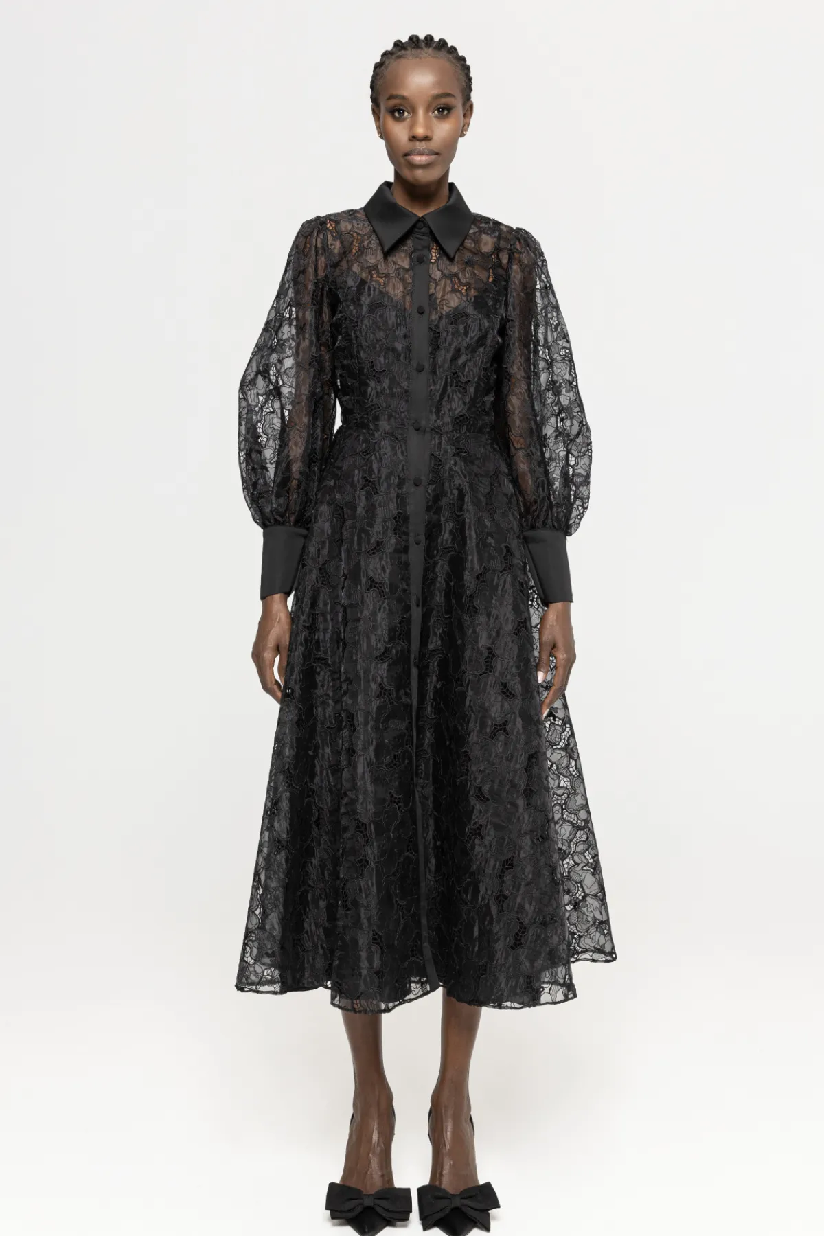 Hot Embroidered organza dress Dresses