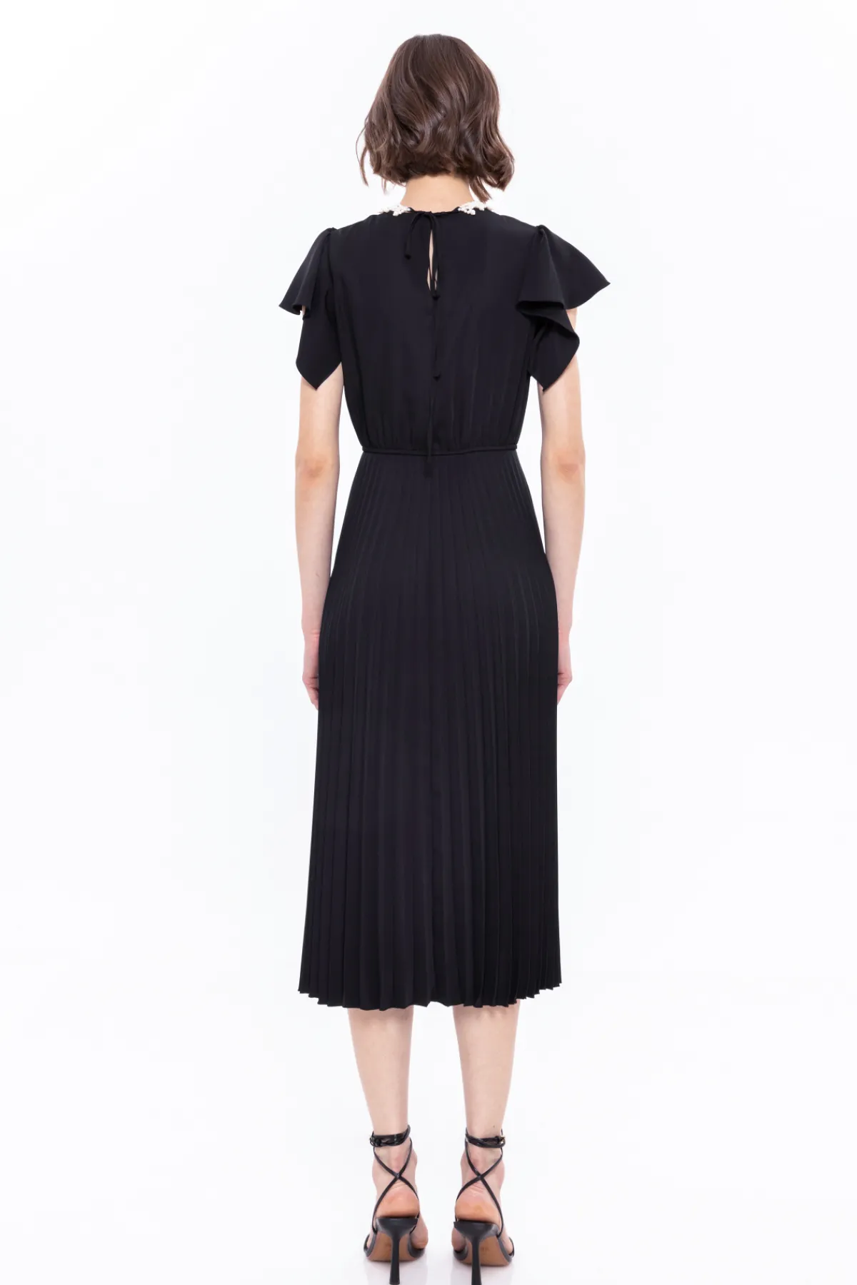 Hot Faux pearl-appliqué midi dress Dresses
