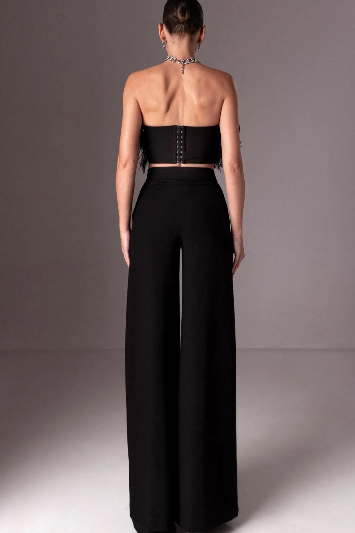Outlet Feather crop top Tops