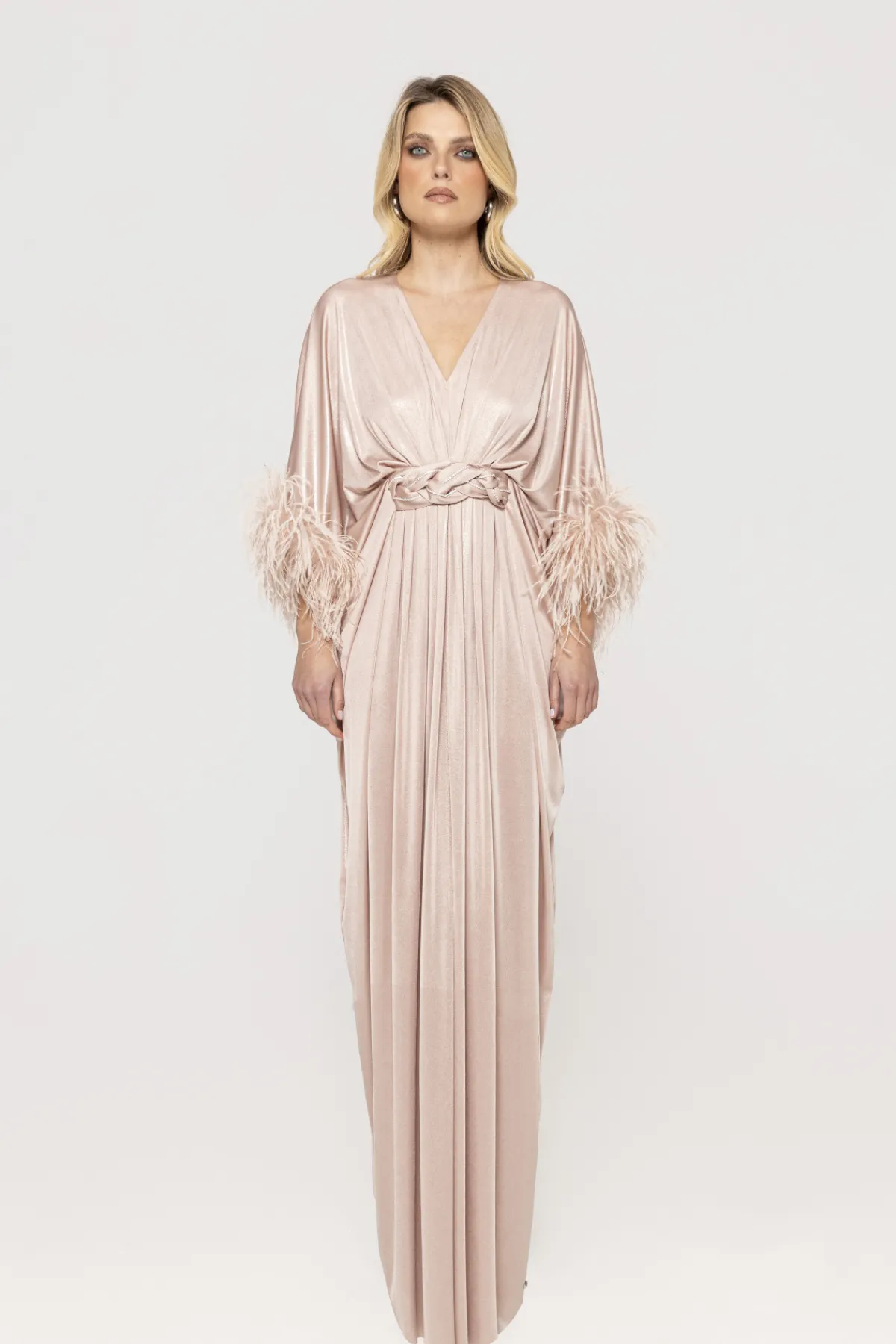 Best Sale Feather trimmed maxi dress Dresses
