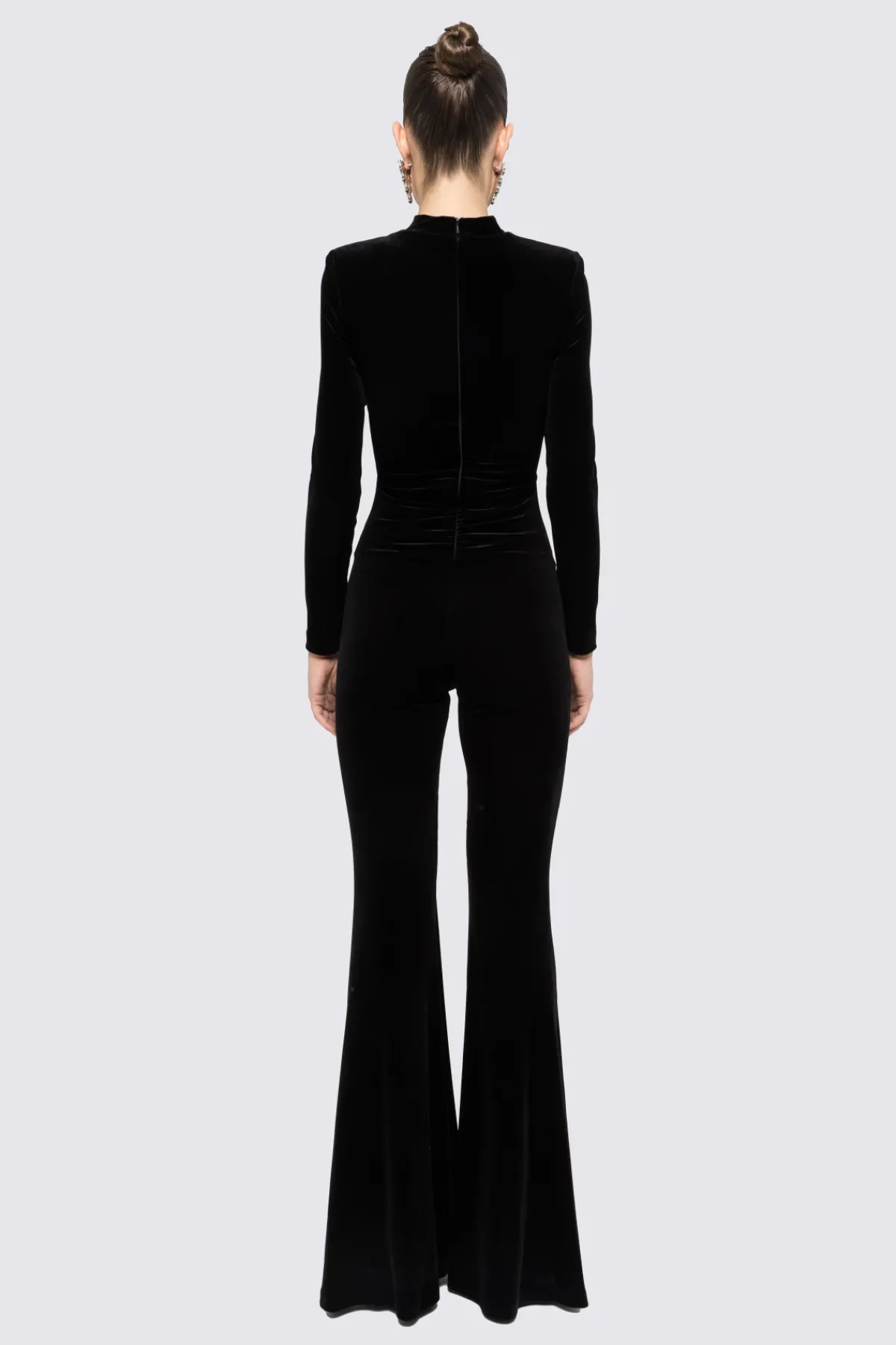 Hot Flared velvet jumpsuit Jumpsuits